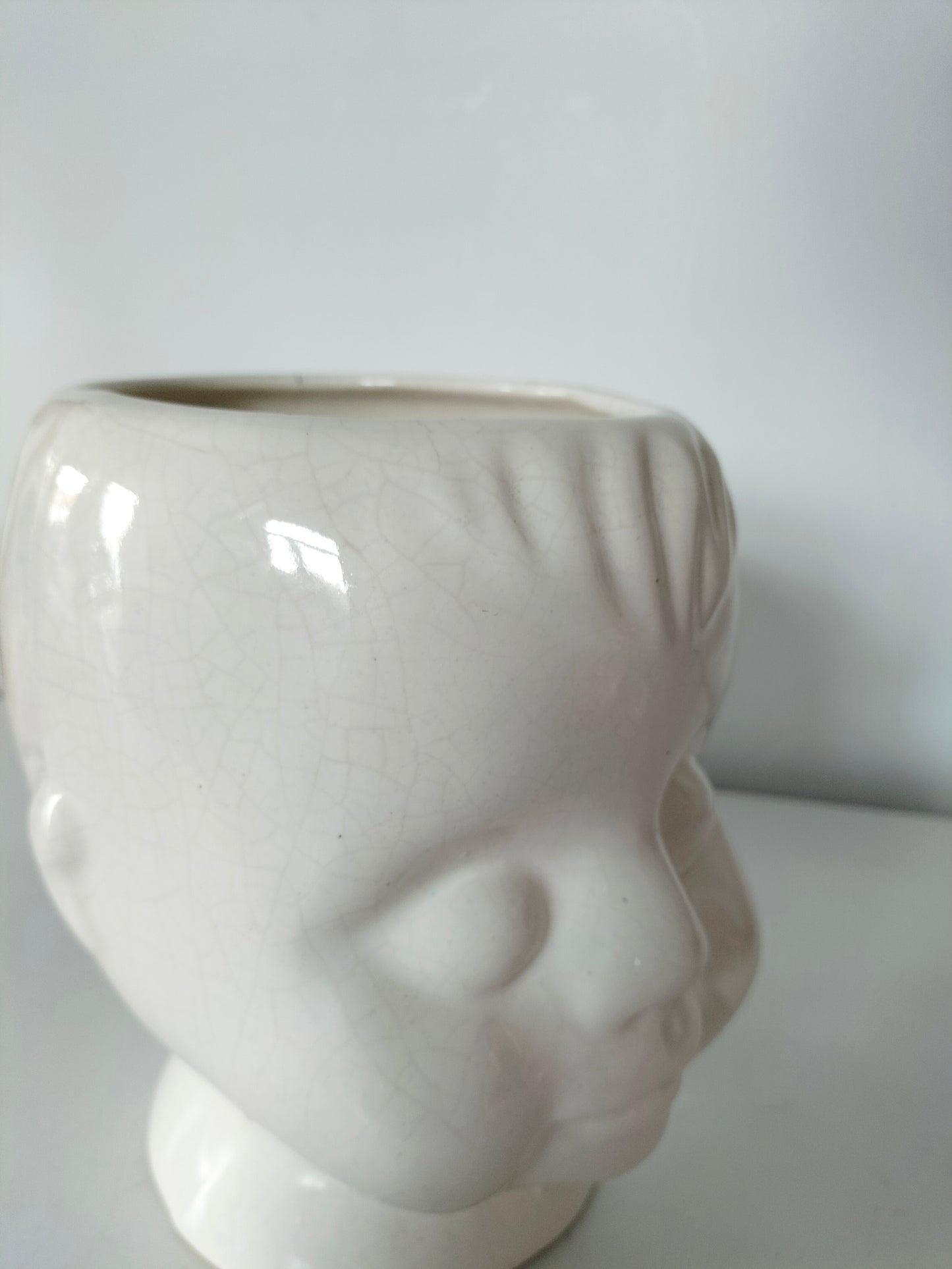 Cache-pot tête