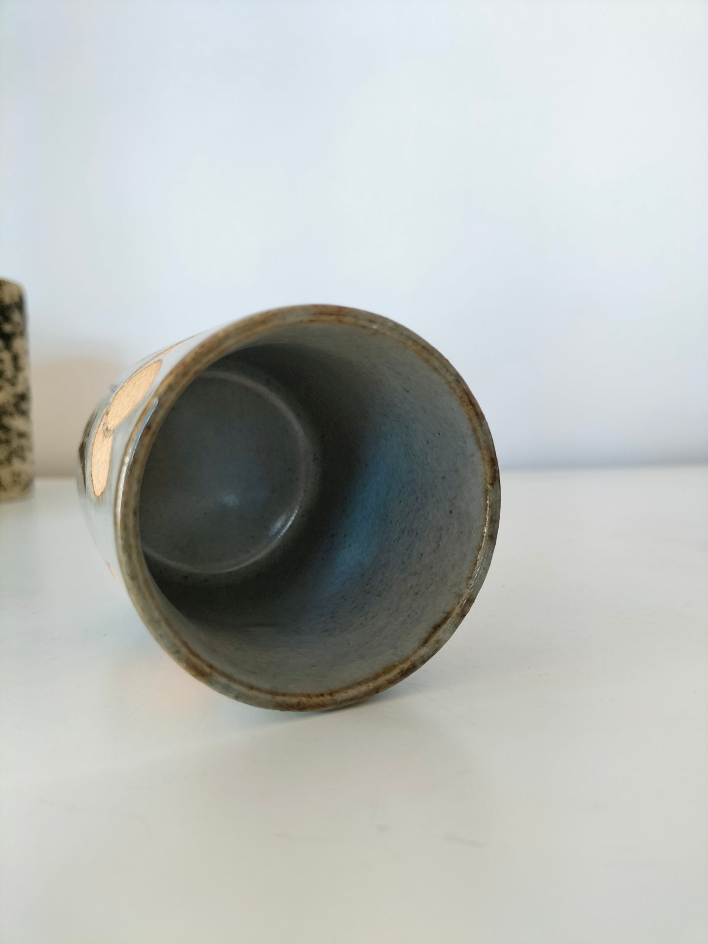 Petit vase/ pot/ photophore en grès au choix