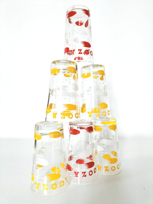 Set de 6 petits verres publicitaires Looza