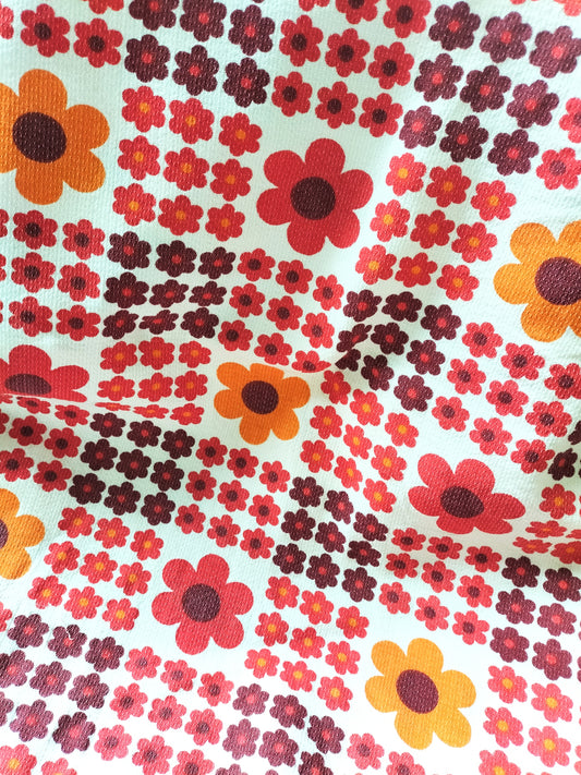 Tissu fleuri vintage