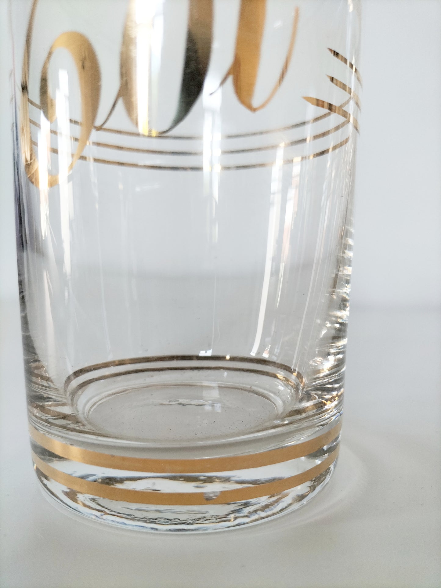 Ensemble carafe et deux verres