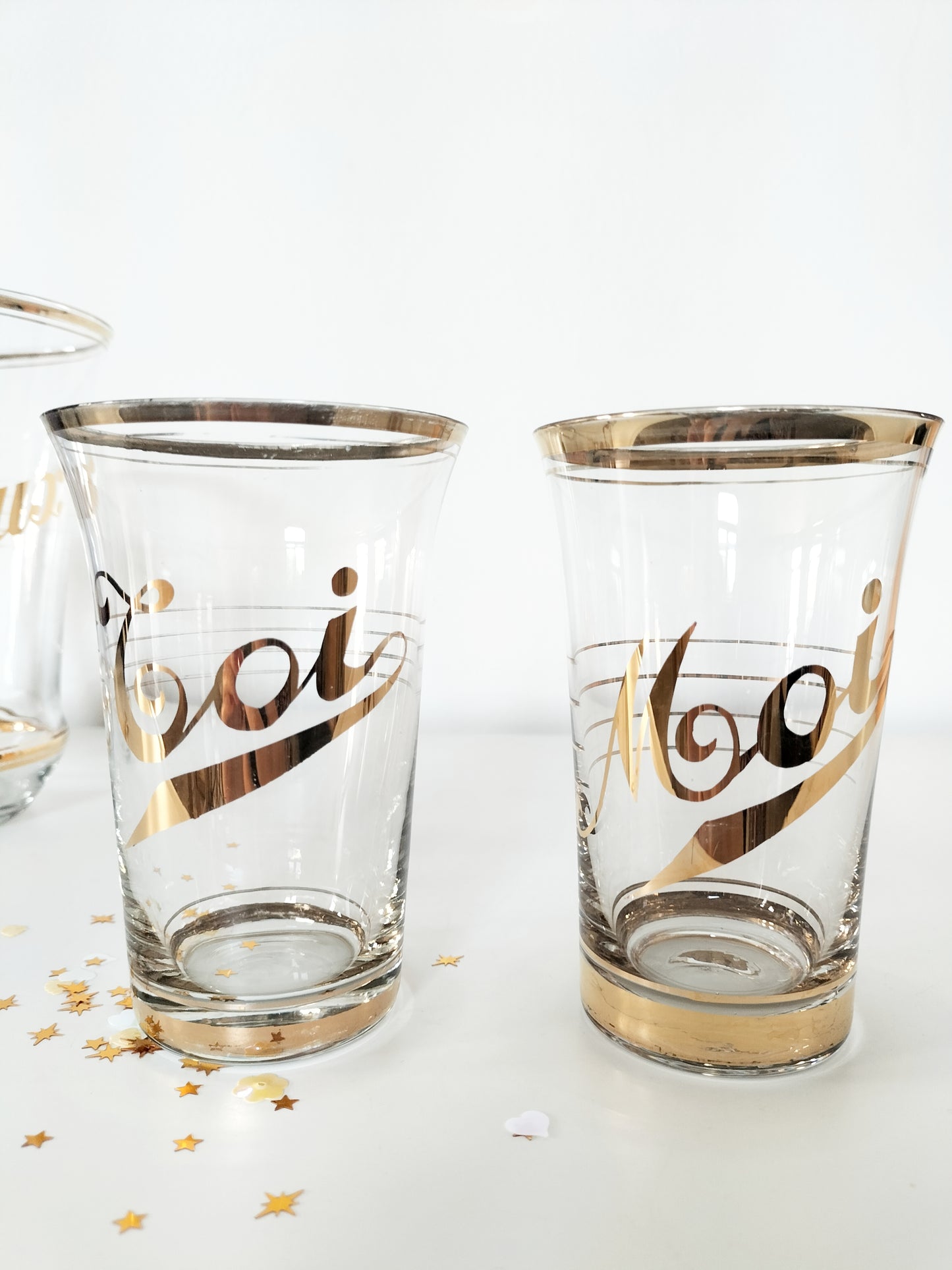 Set carafe et ses deux verres