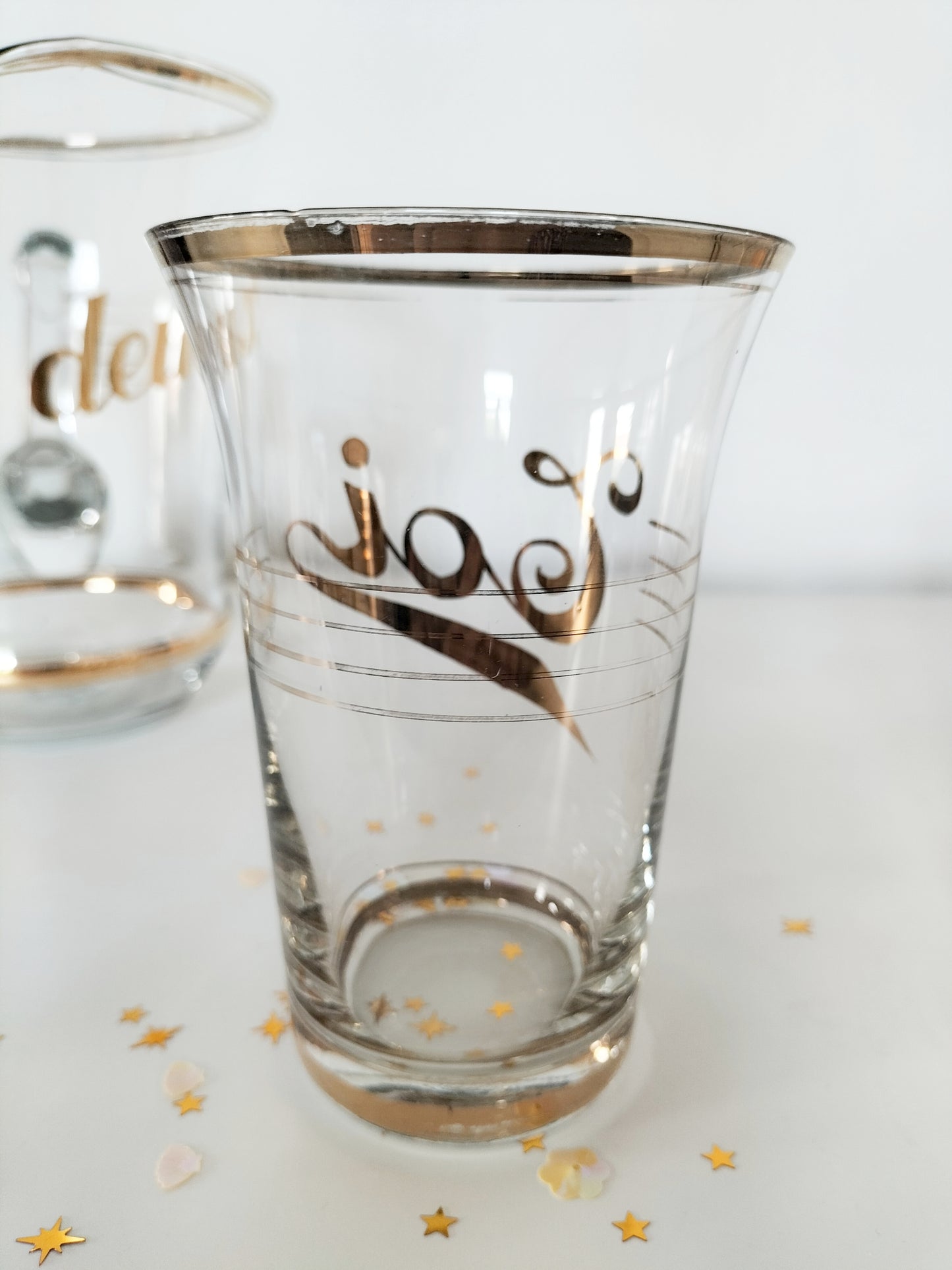 Set carafe et ses deux verres