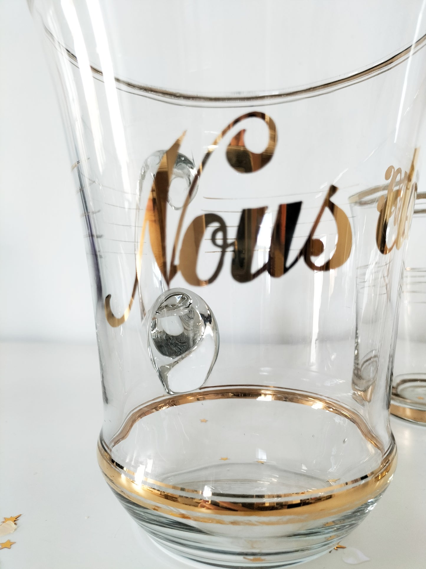 Set carafe et ses deux verres