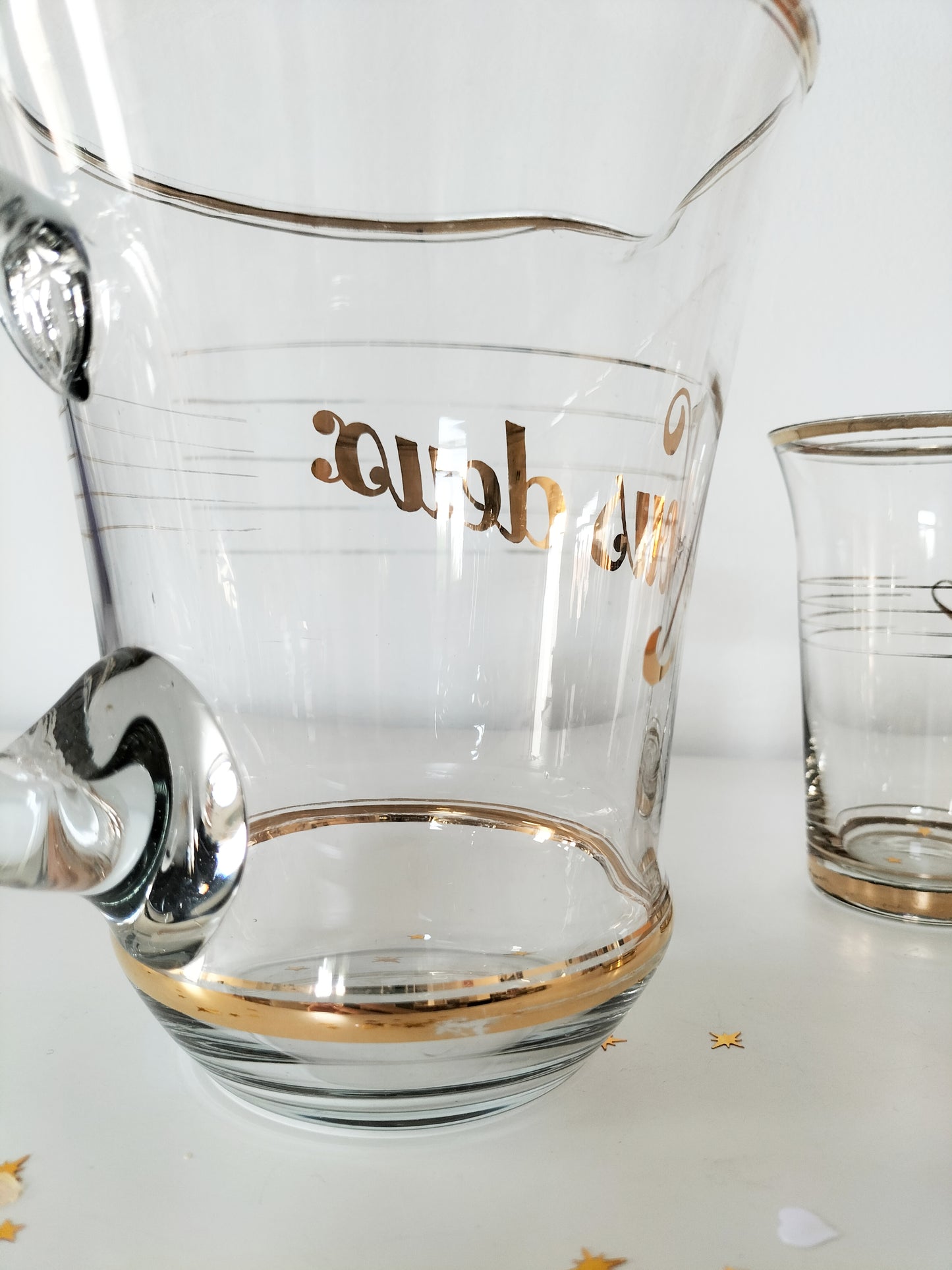 Set carafe et ses deux verres