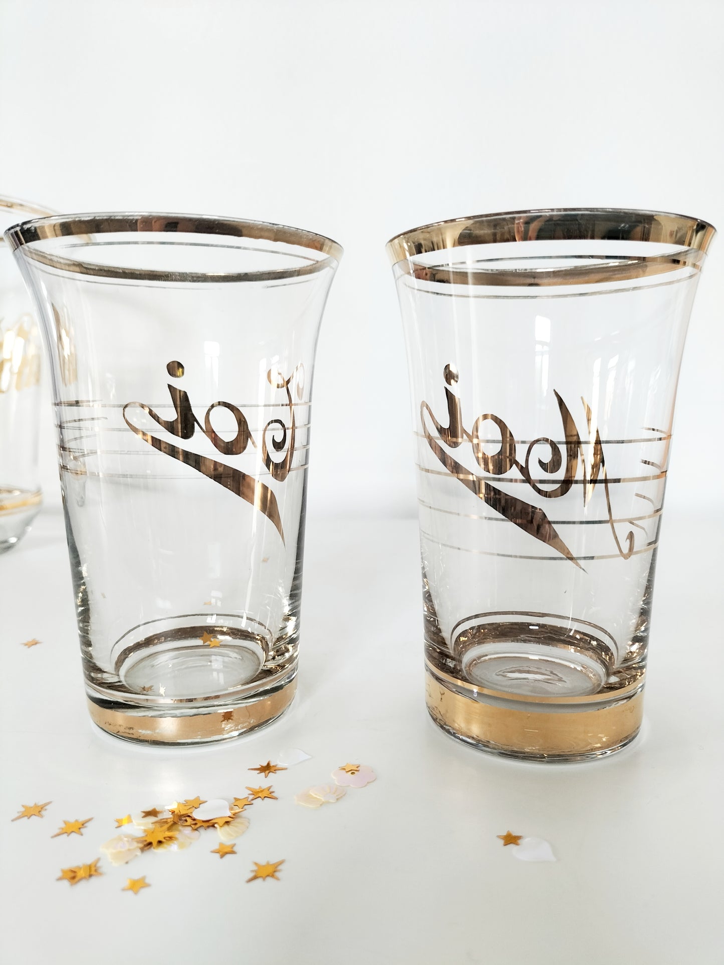 Set carafe et ses deux verres