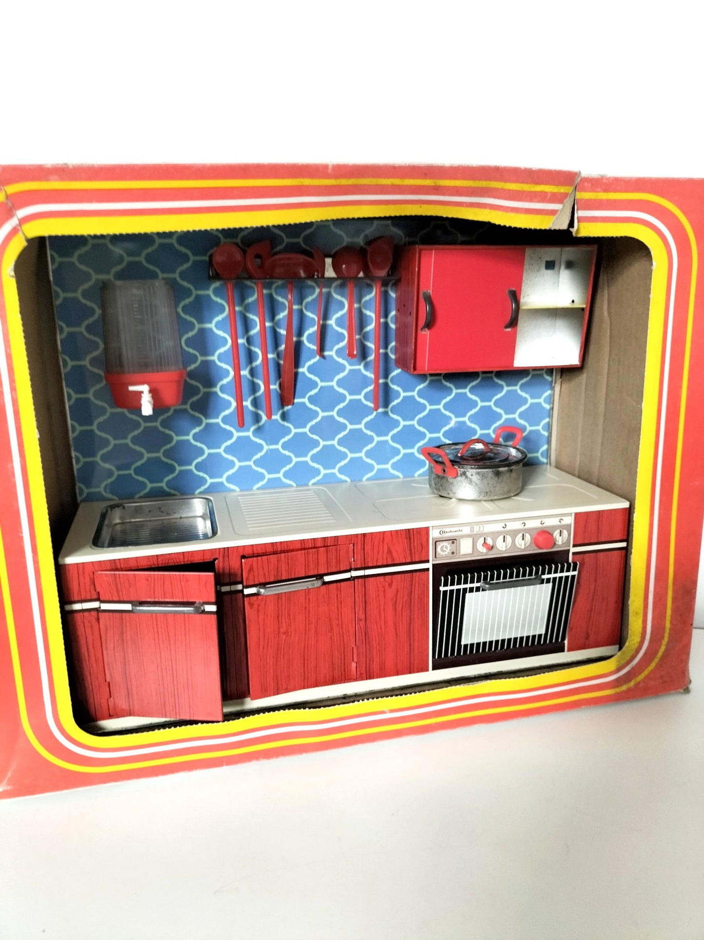 Cuisine miniature en tôle Bauknecht (neuve, dans sa boîte d'origine)