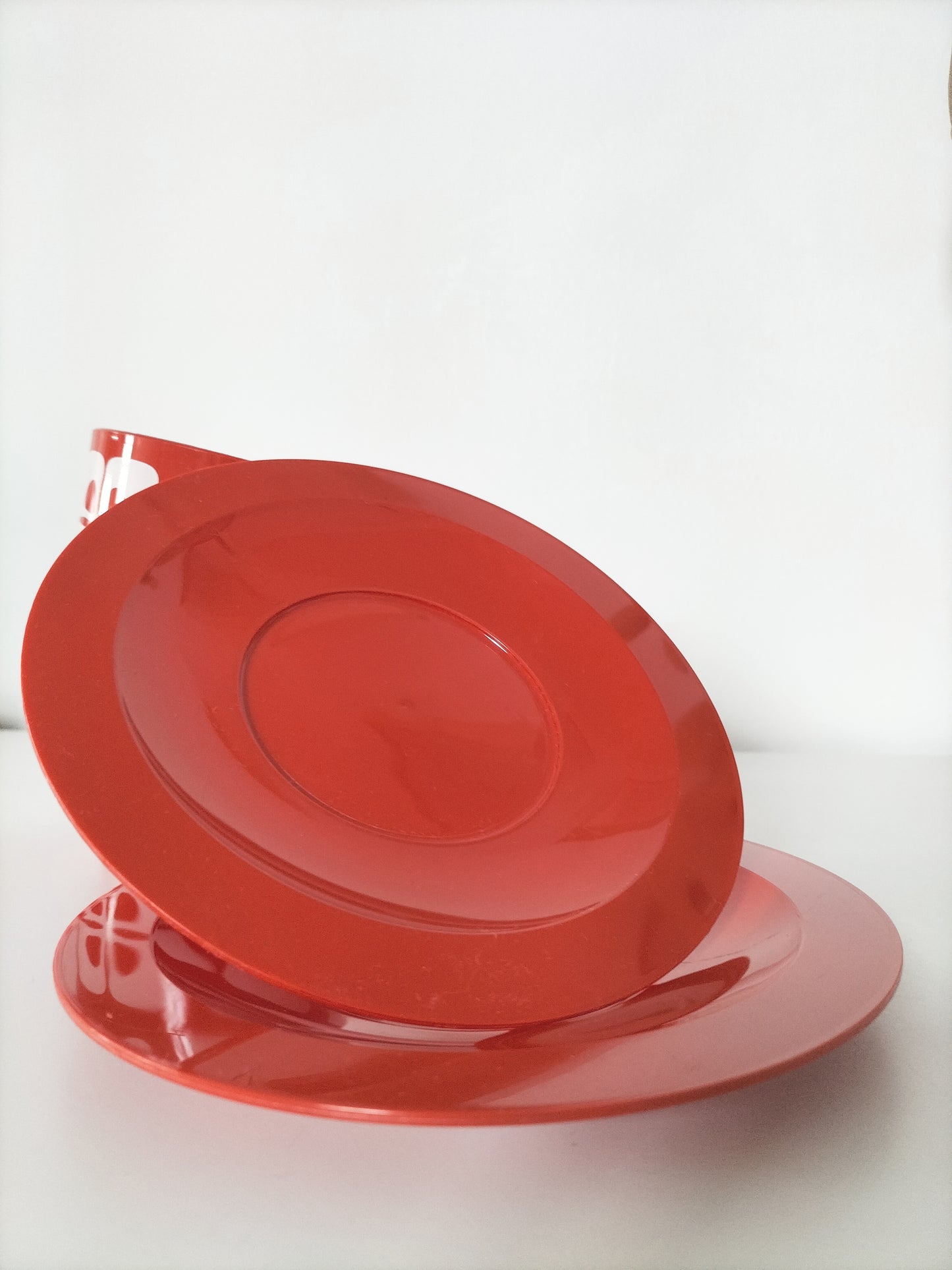 Duo tasses à chocolat rouges Cosmoplast