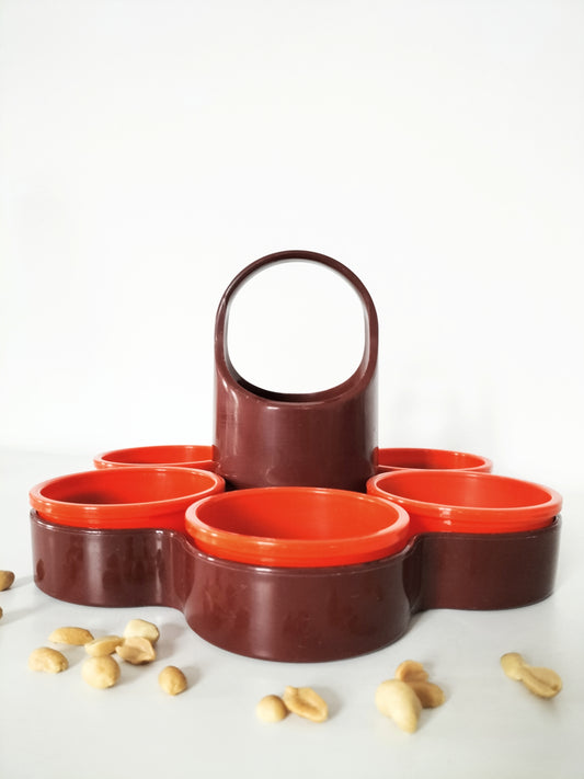 Serviteur à apéritif fleur Emsa - orange