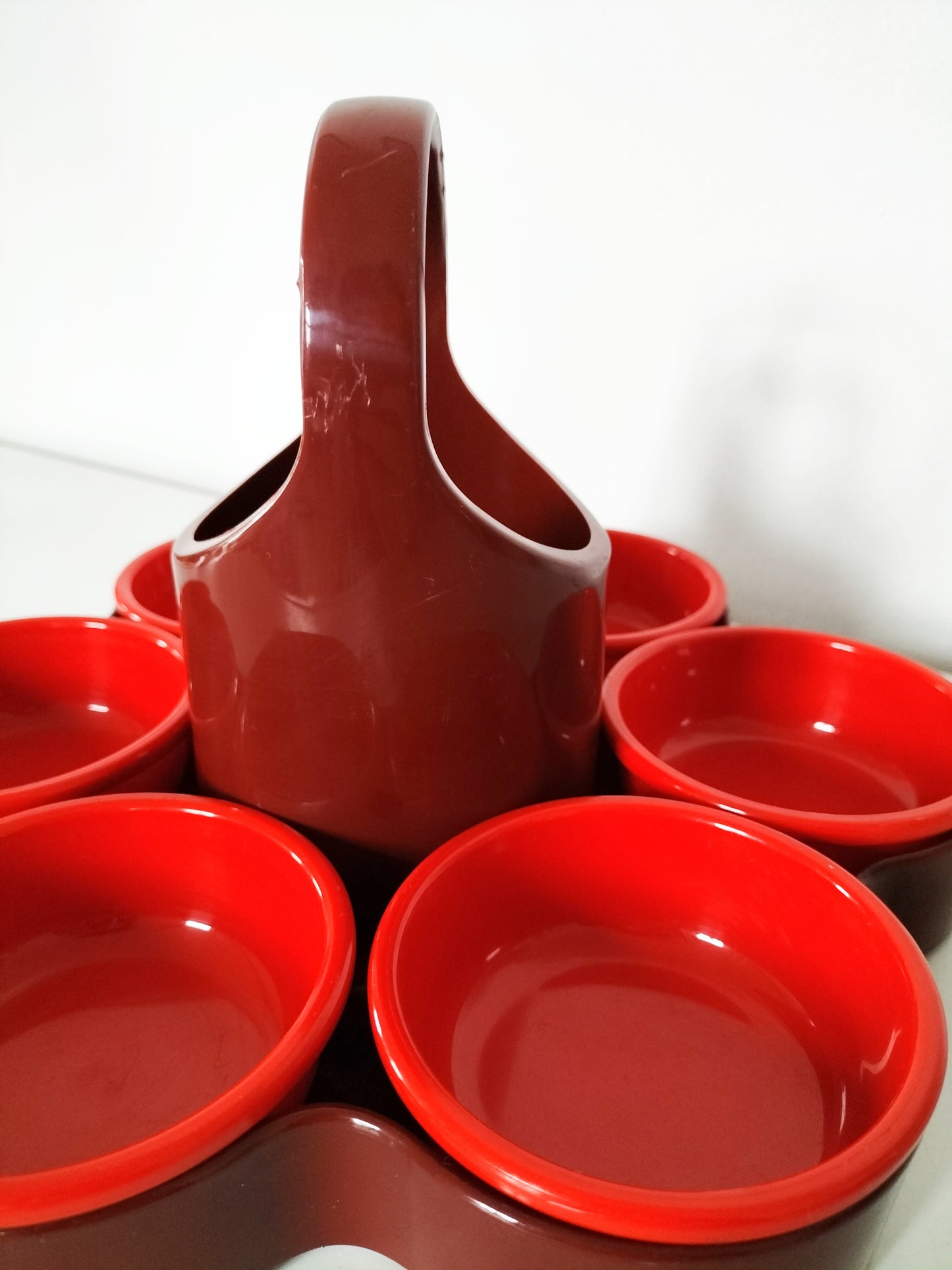 Serviteur à apéritif fleur Emsa - rouge