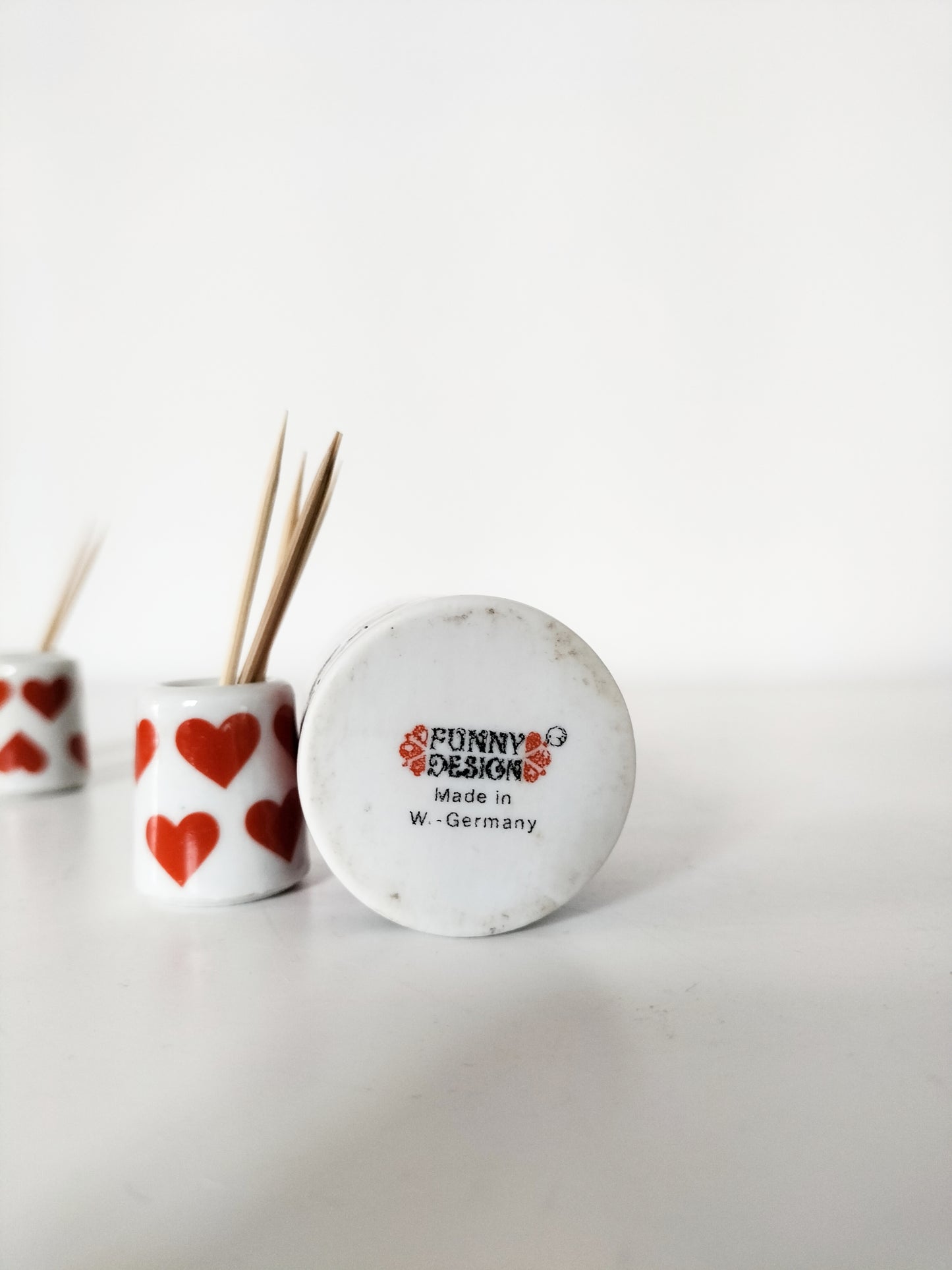 Duo de minis ou petit bougeoir funny design West Germany