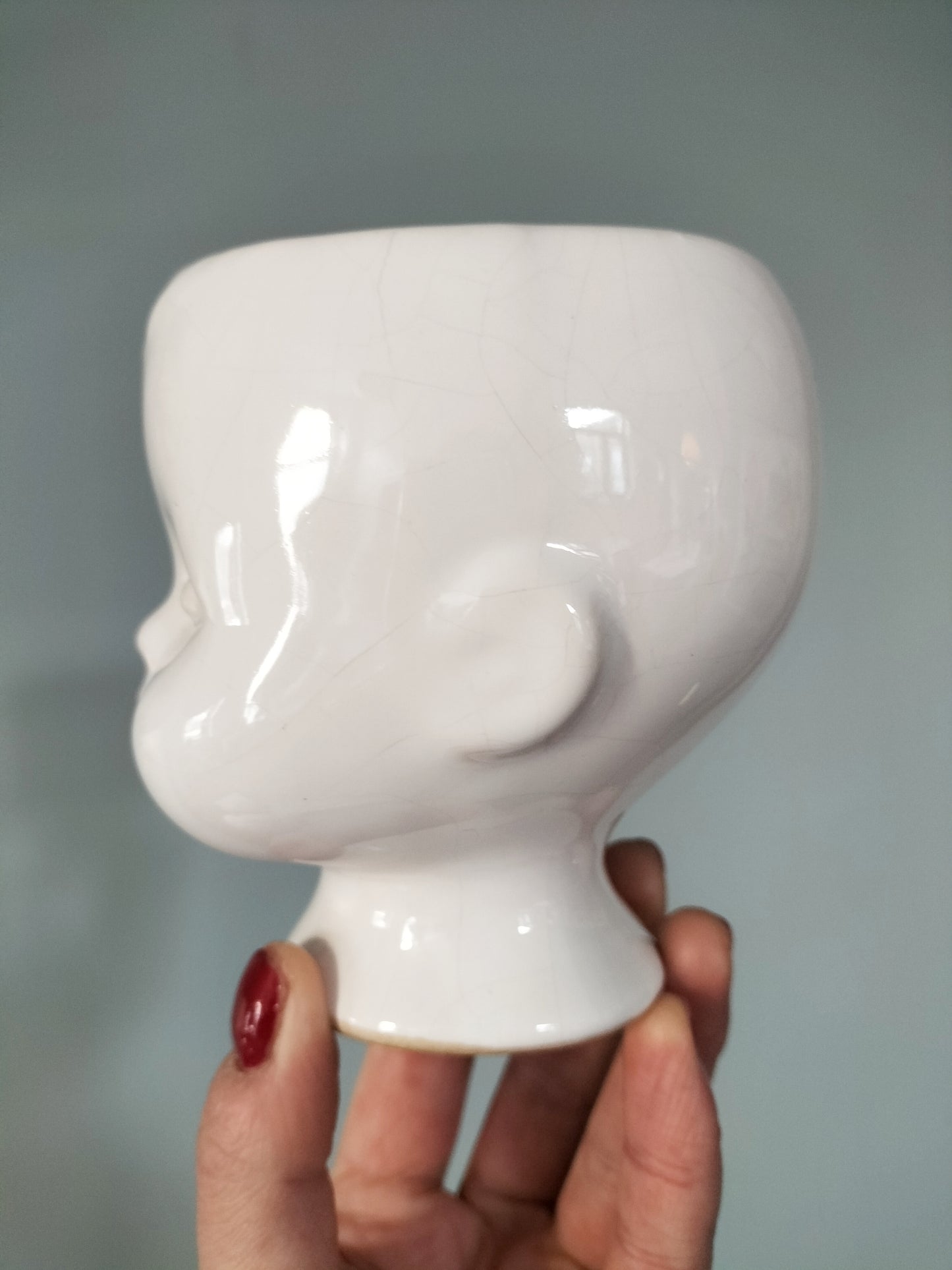 Cache-pot tête bébé