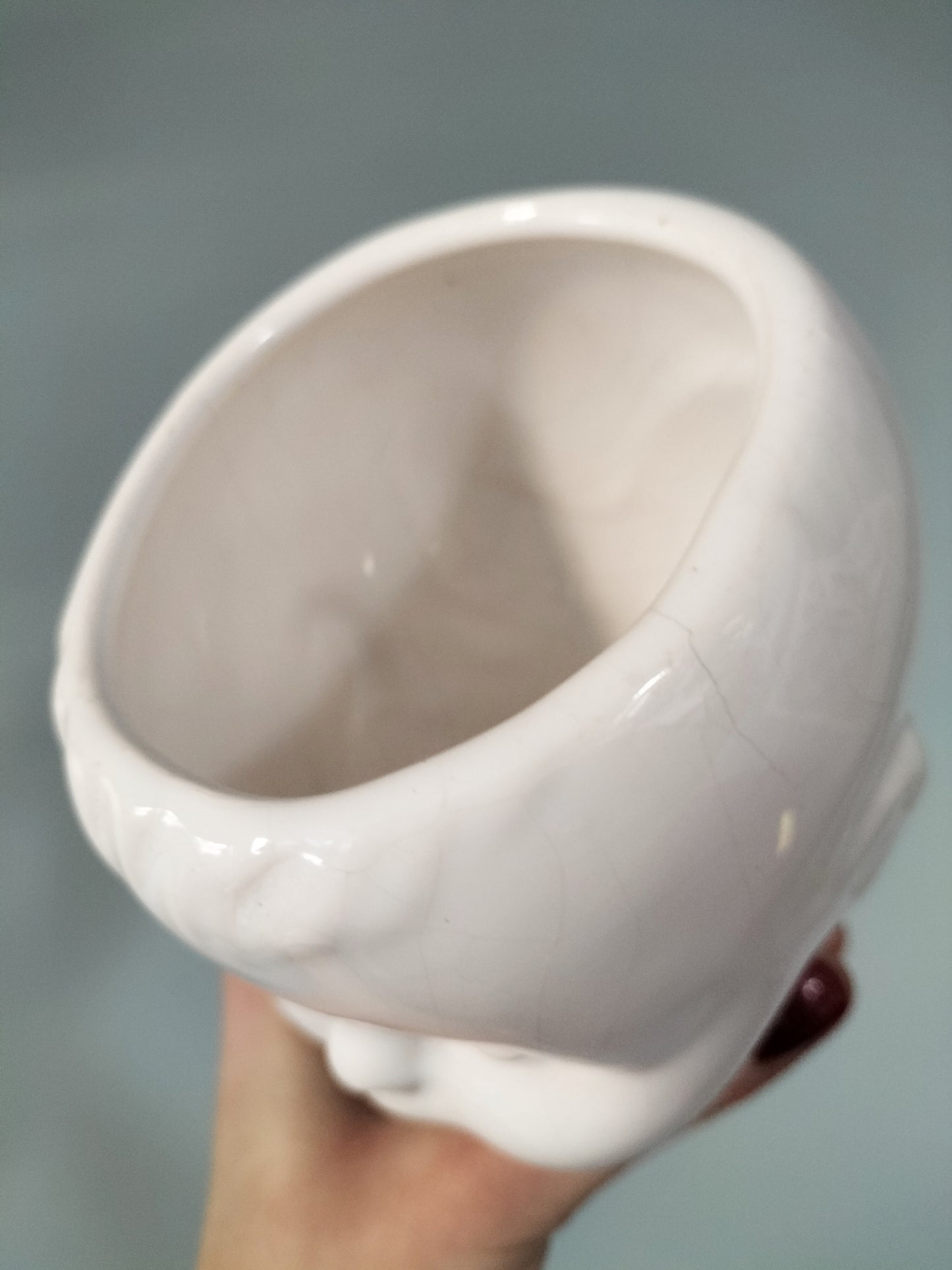 Cache-pot tête bébé