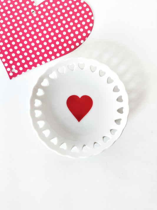 Coupelle coeur vide-poches porte-bijoux