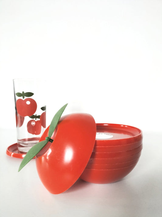 Set de 6 sous-verres pomme