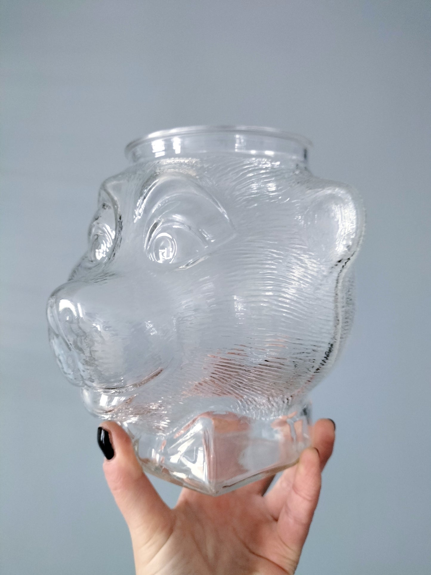 Bonbonnière/ pot/ bocal tête d'ours