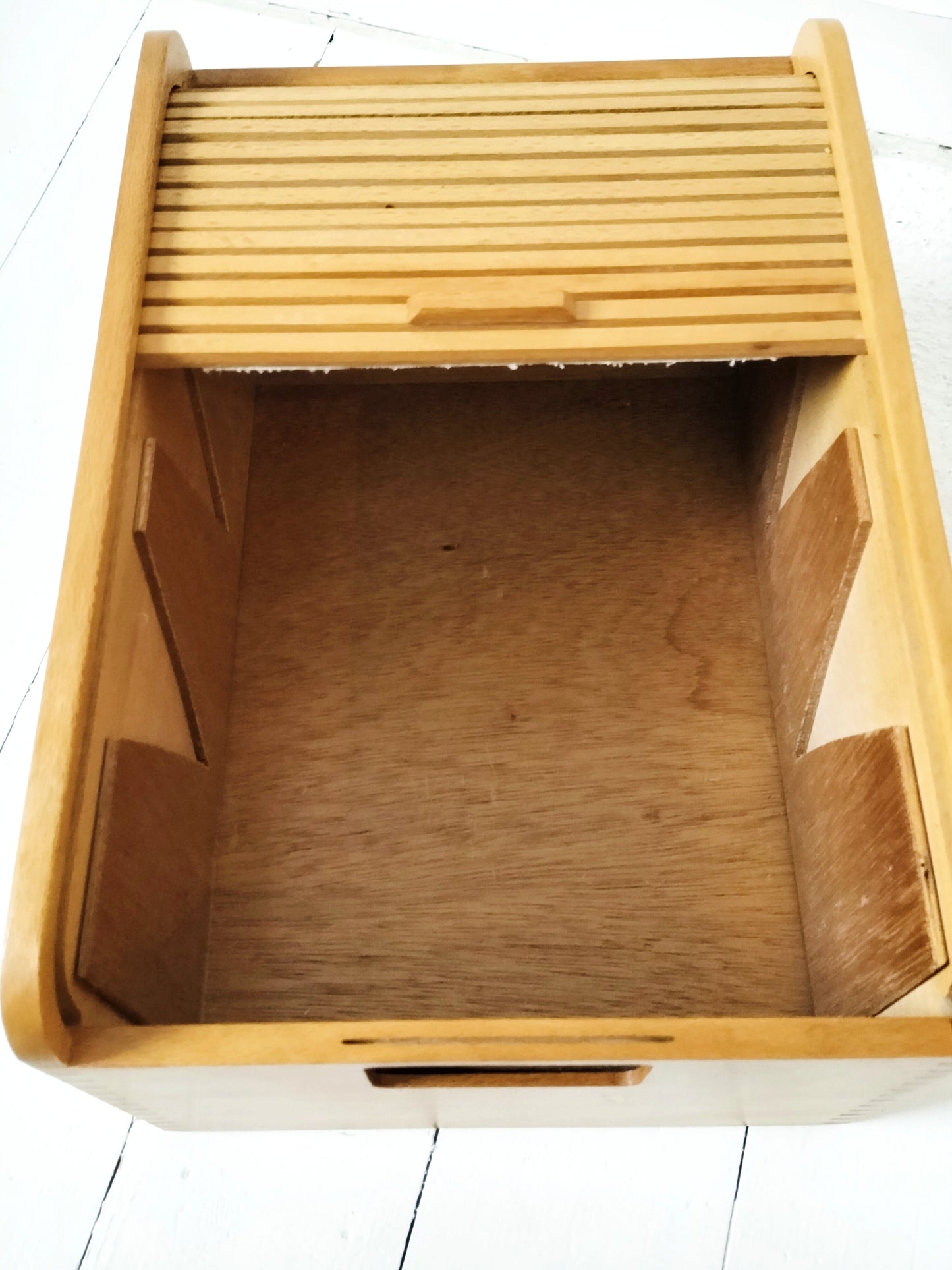Ancienne boîte à fiches en bois