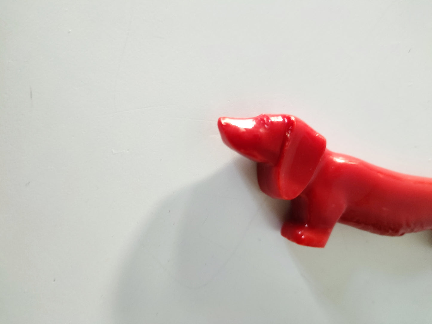 6 porte-couteaux chien teckel en plastique