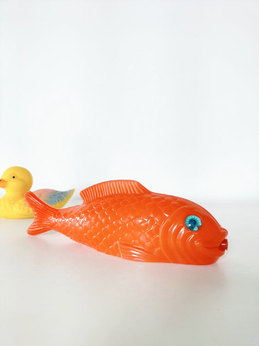 Jouet poisson rouge pouet