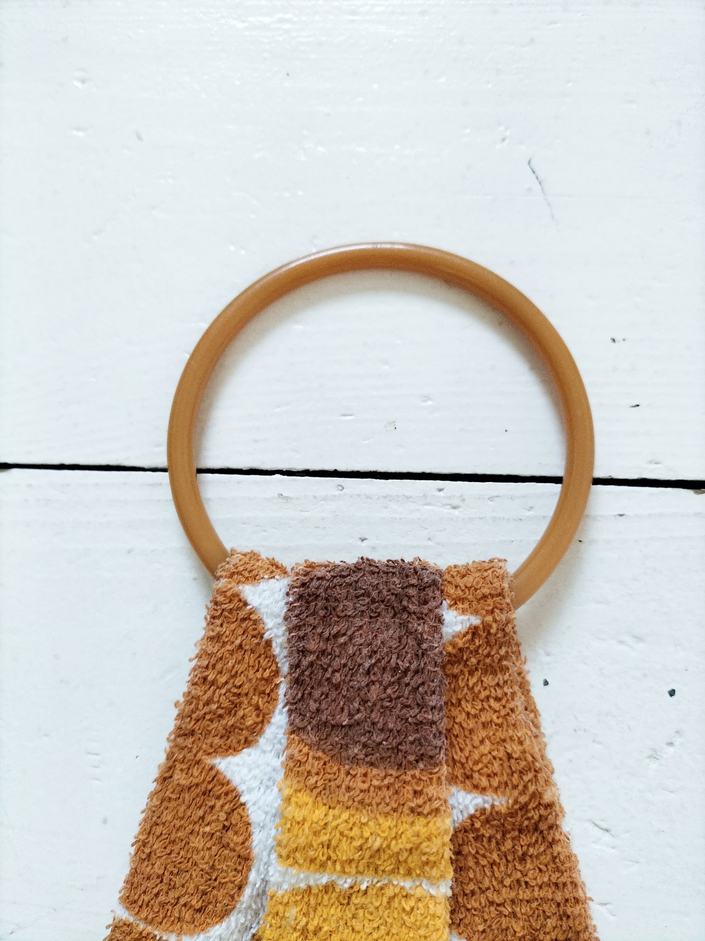Pochette murale/ rangement en tissu éponge