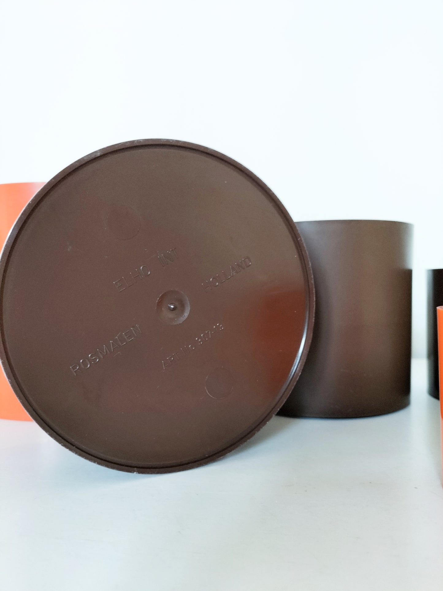 Ensemble de 5 cache-pots en plastique