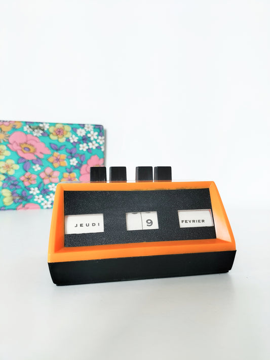 Calendrier perpétuel orange