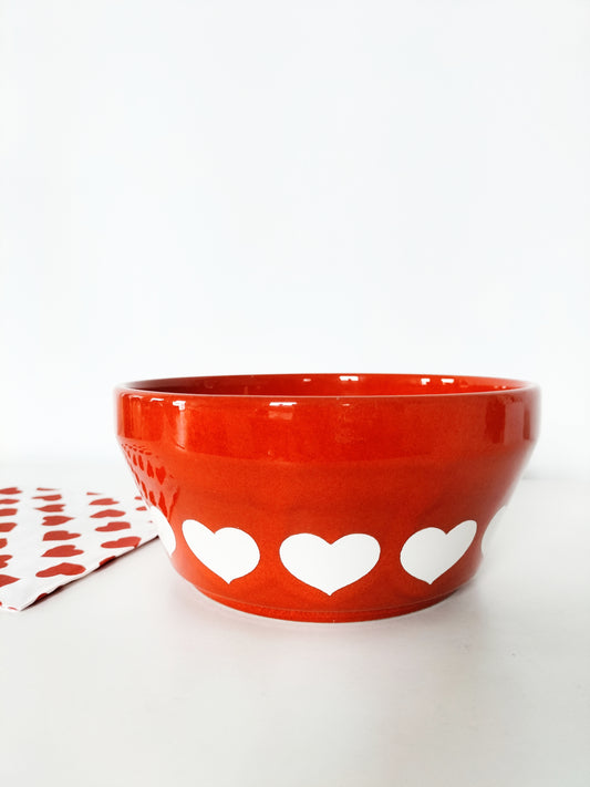 Bol/ saladier Waechtersbach coeurs