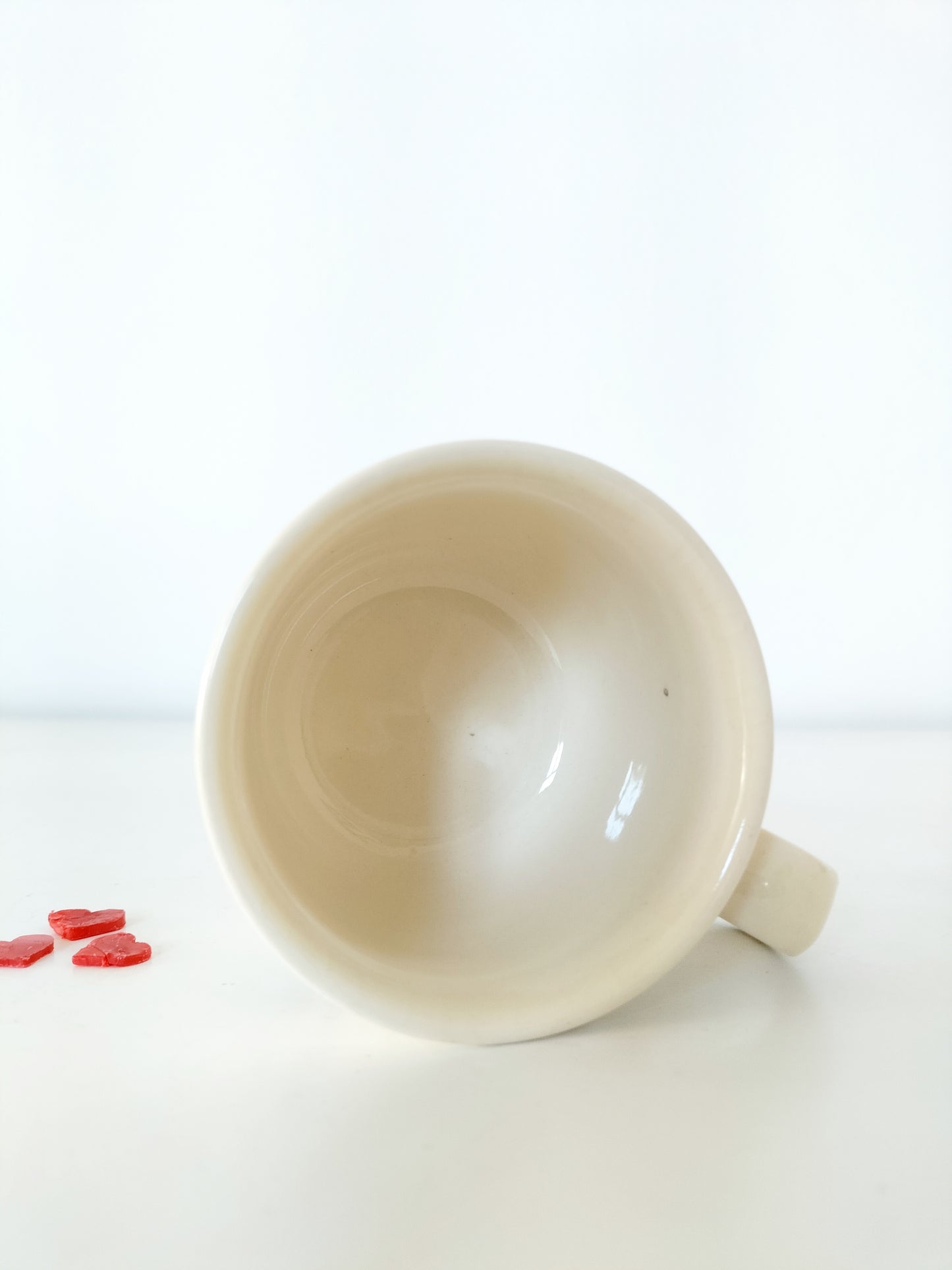 Tasse cœurs en porcelaine Elsterwerda DDR