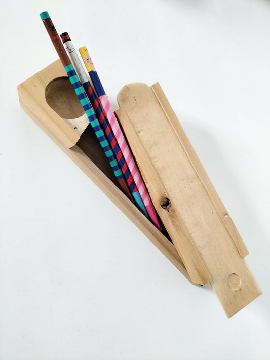 Plumier en bois vintage