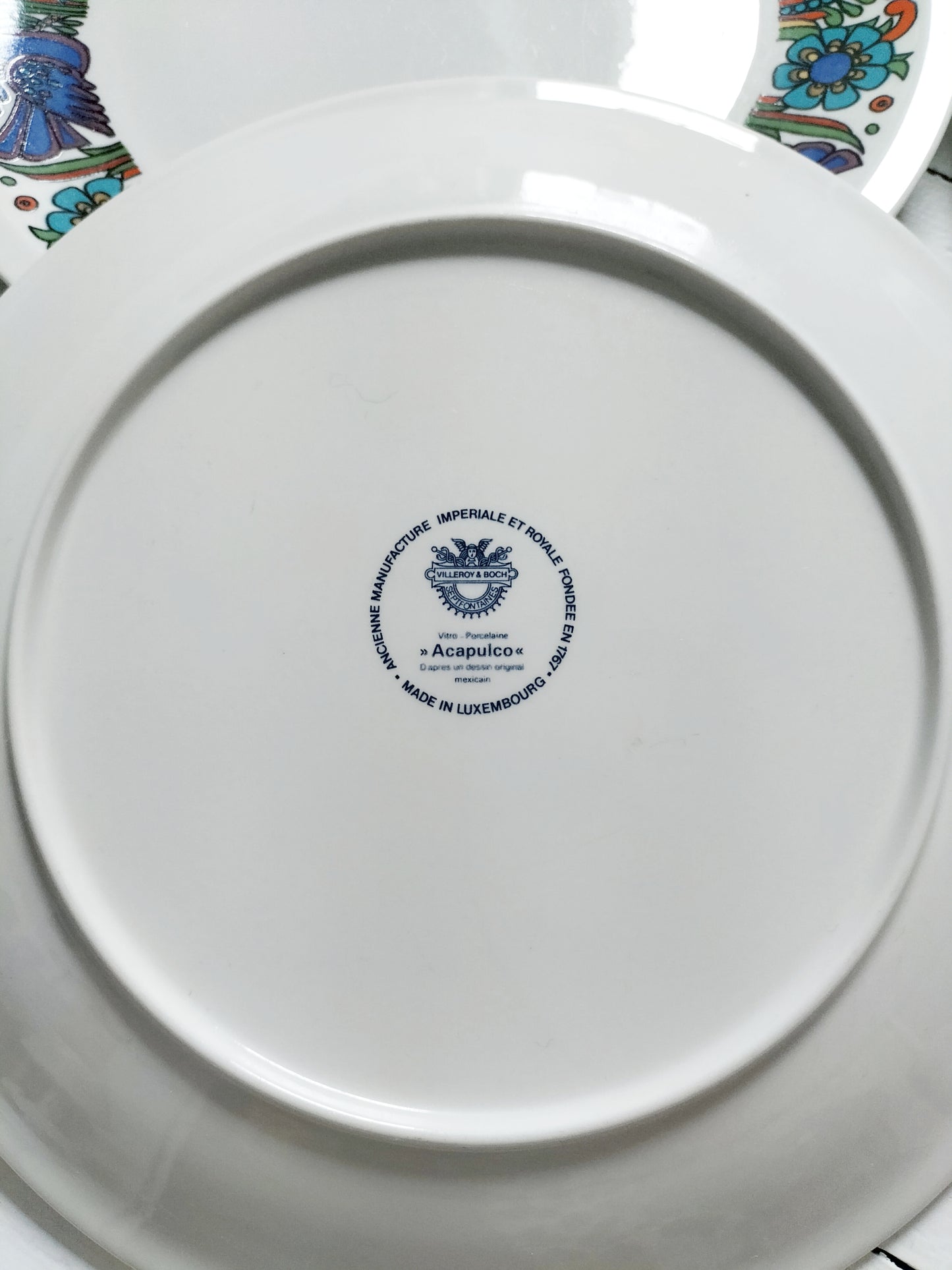 4 assiettes plates 24cm Villeroy et Boch Acapulco (pour Sophie)