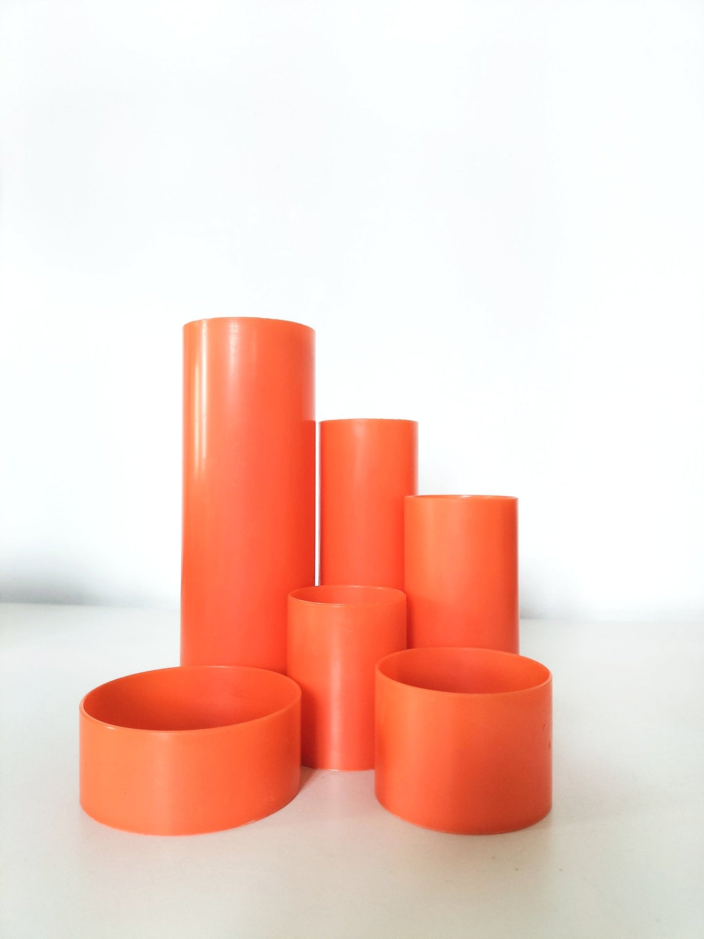 Organiseur de bureau vintage orange
