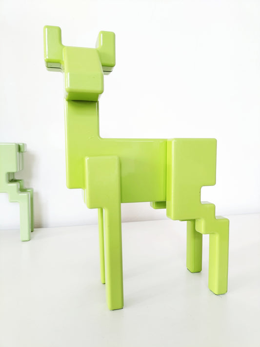 Cerf pixel vert Ikea Monika Mulder