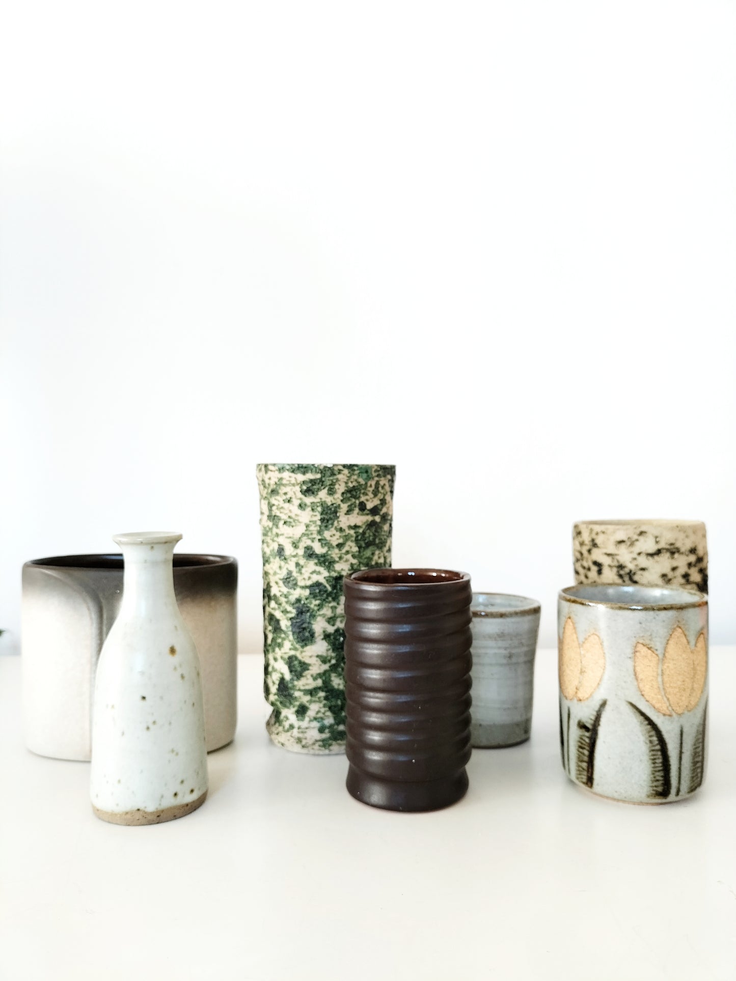 Petit vase/ pot/ photophore en grès au choix