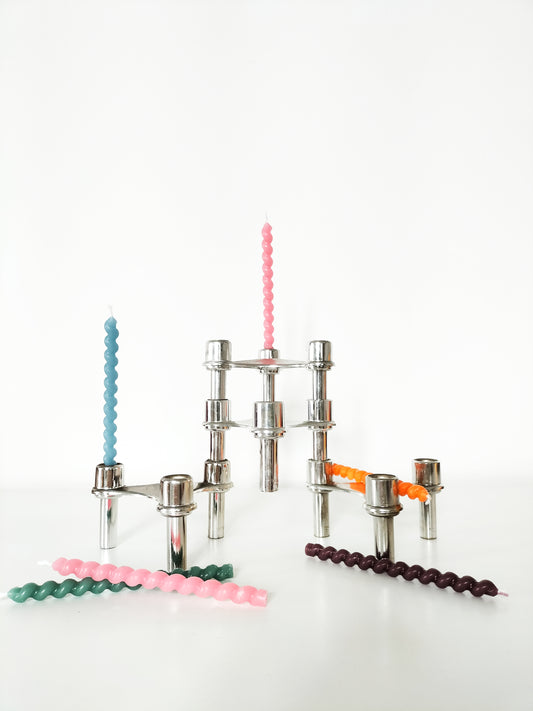 Set de 4 bougeoirs SECA en plastique