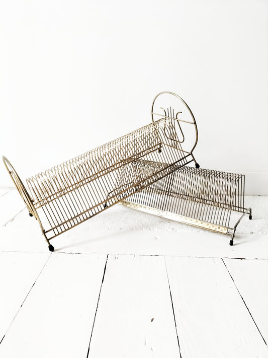 Duo range-vinyles métalliques