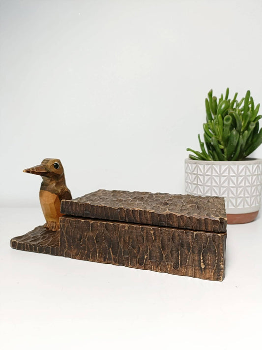 Boîte en bois sculpté handmade - cetaitmieuxavant