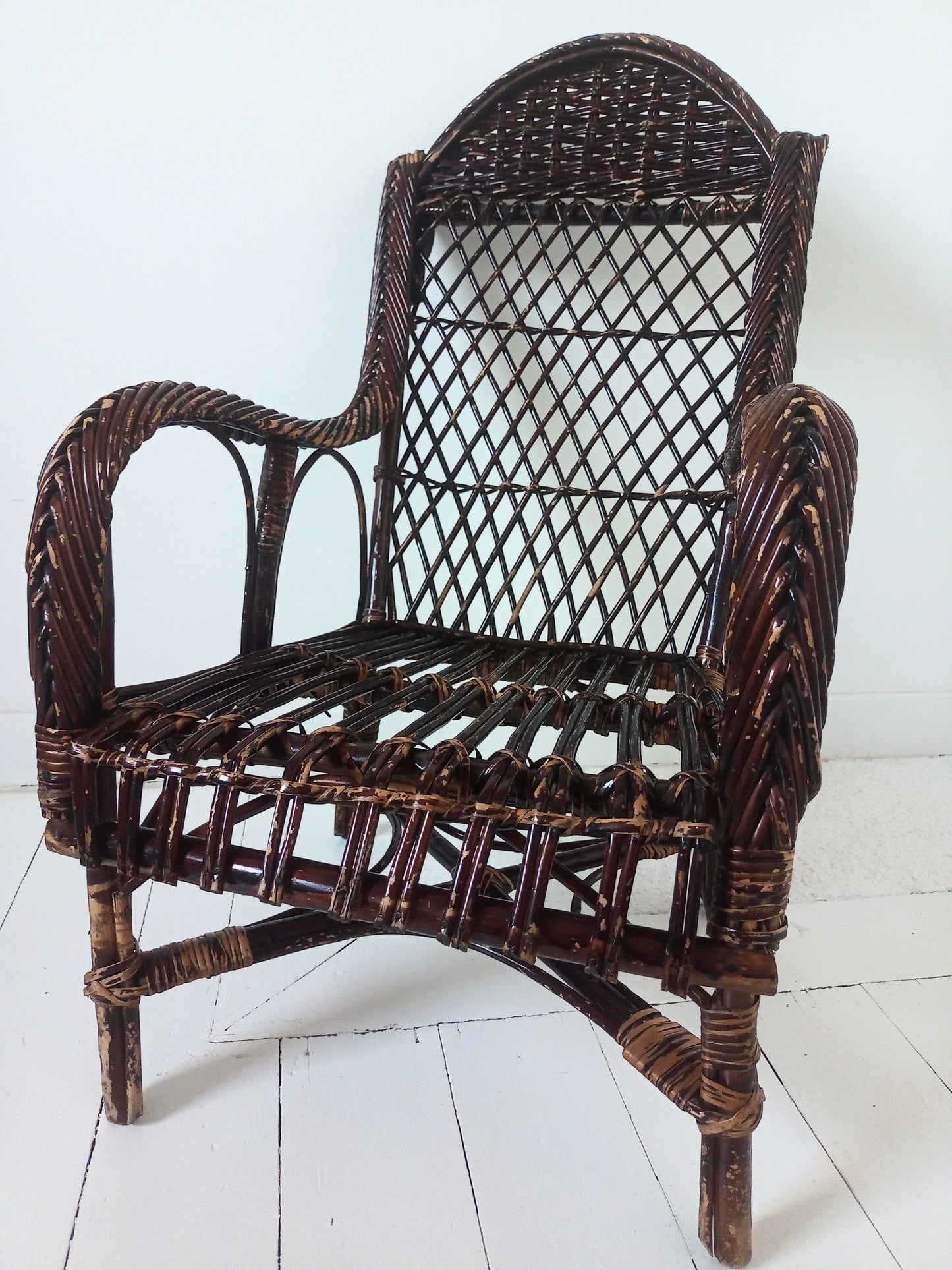 Fauteuil - chaise enfant en rotin - cetaitmieuxavant