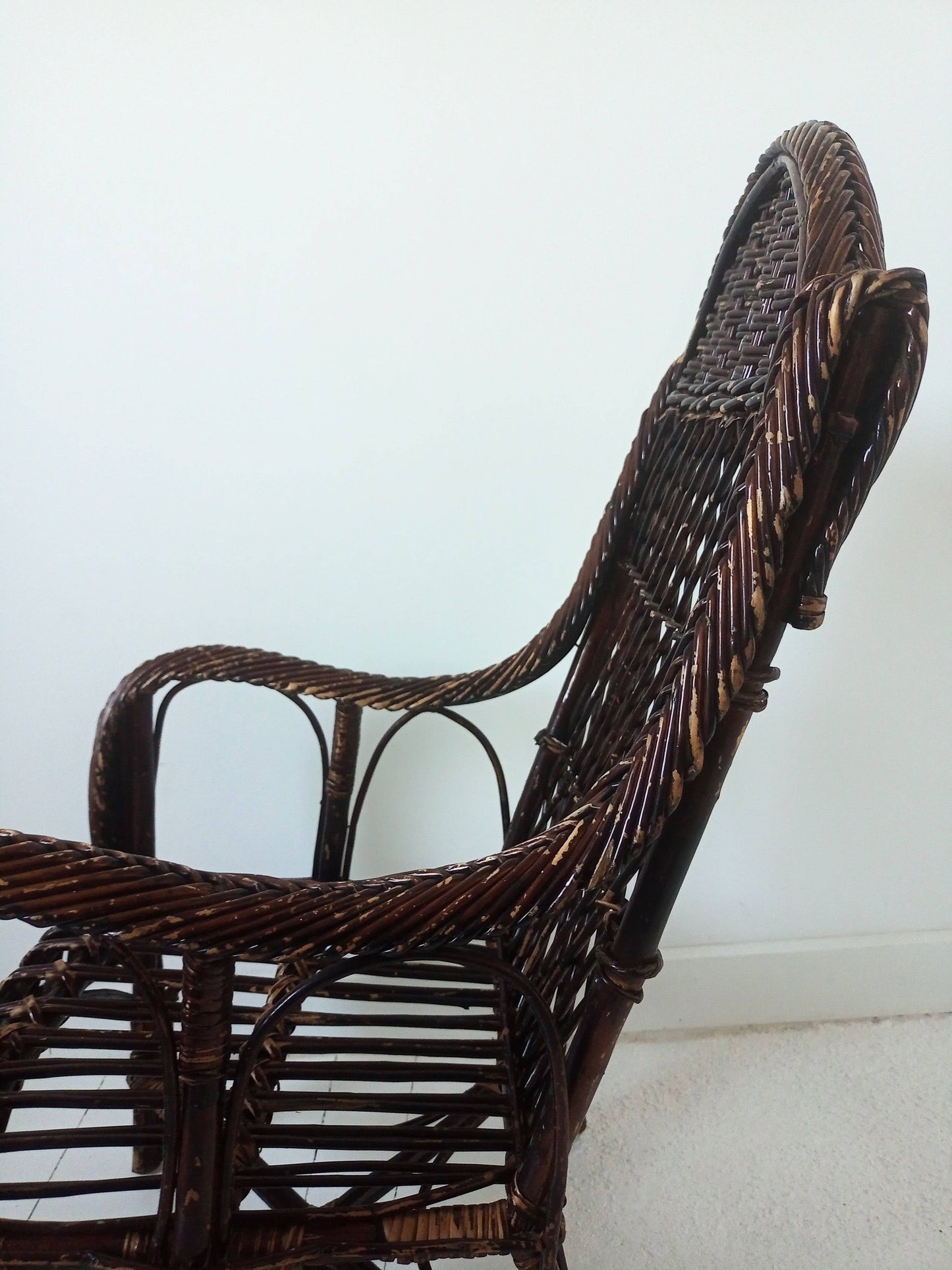 Fauteuil - chaise enfant en rotin - cetaitmieuxavant