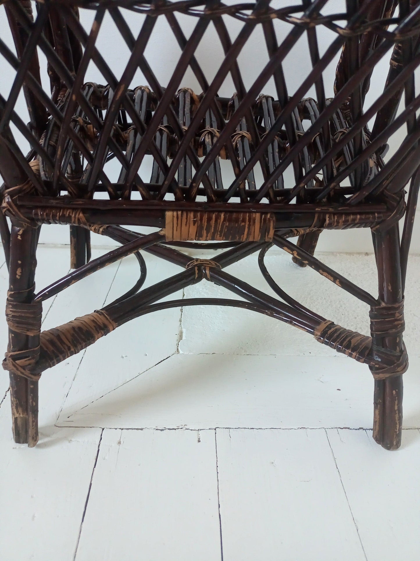 Fauteuil - chaise enfant en rotin - cetaitmieuxavant