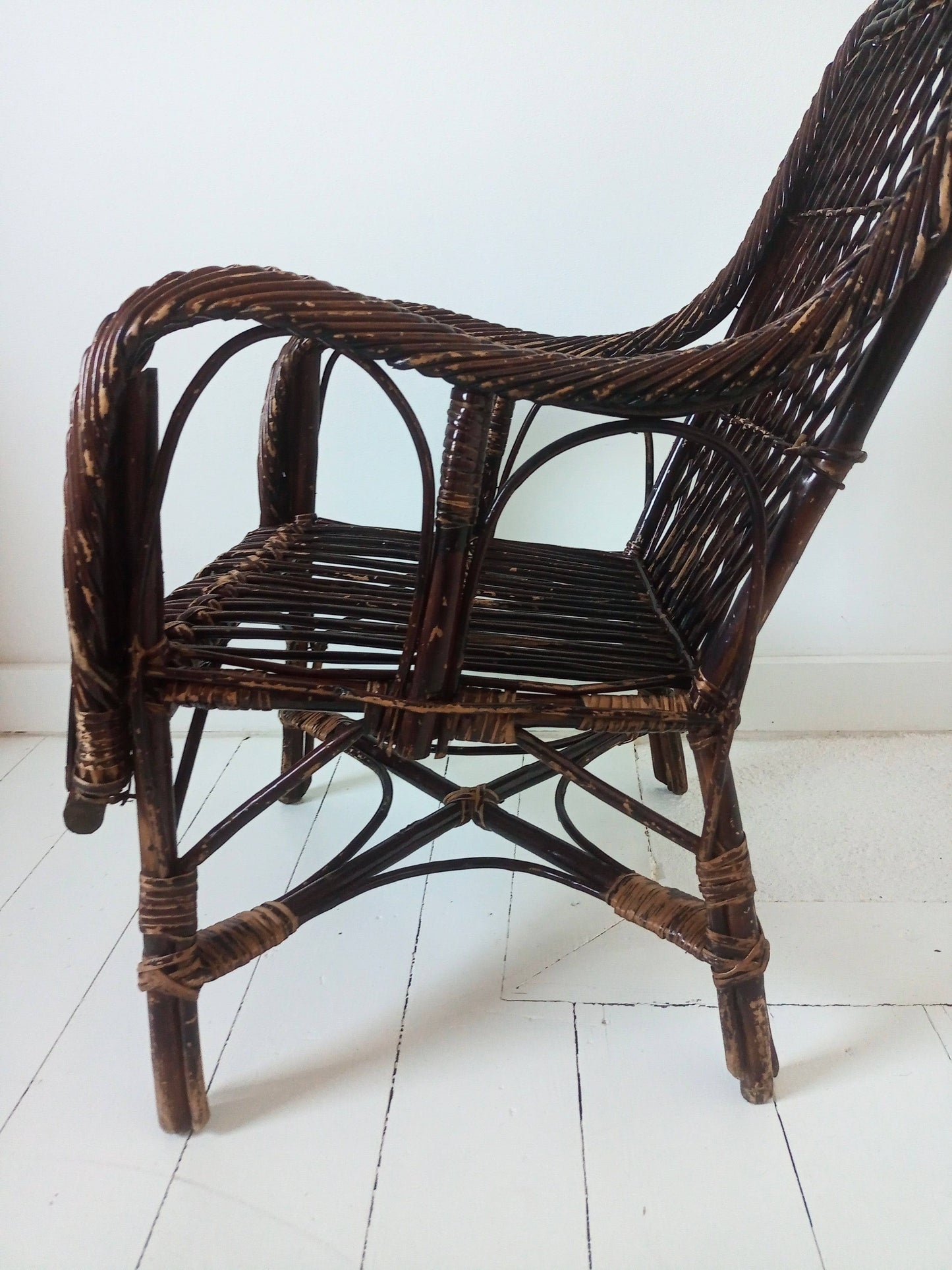 Fauteuil - chaise enfant en rotin - cetaitmieuxavant