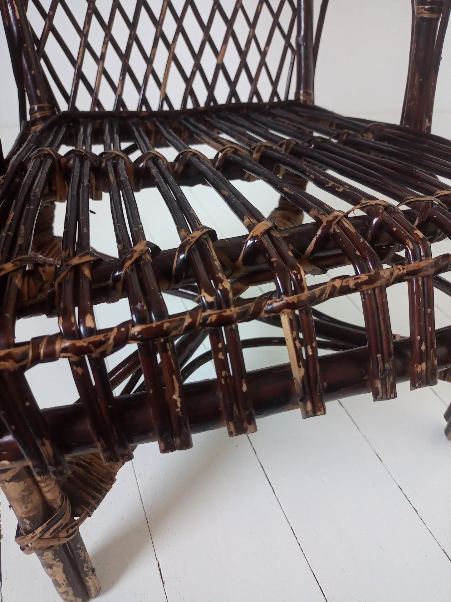 Fauteuil - chaise enfant en rotin - cetaitmieuxavant