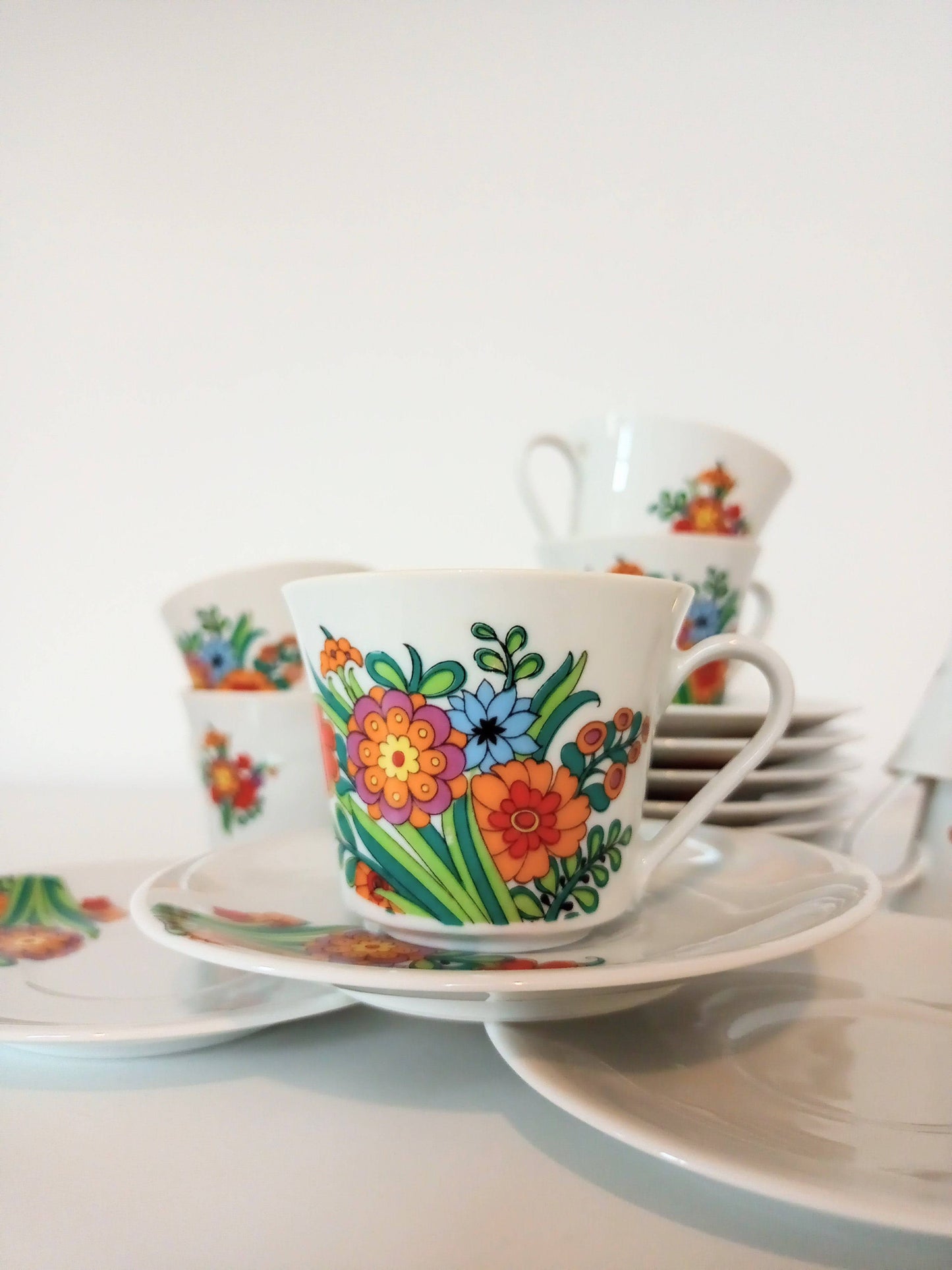 Petite tasse et sous-tasse Bavaria Mitterteich - cetaitmieuxavant