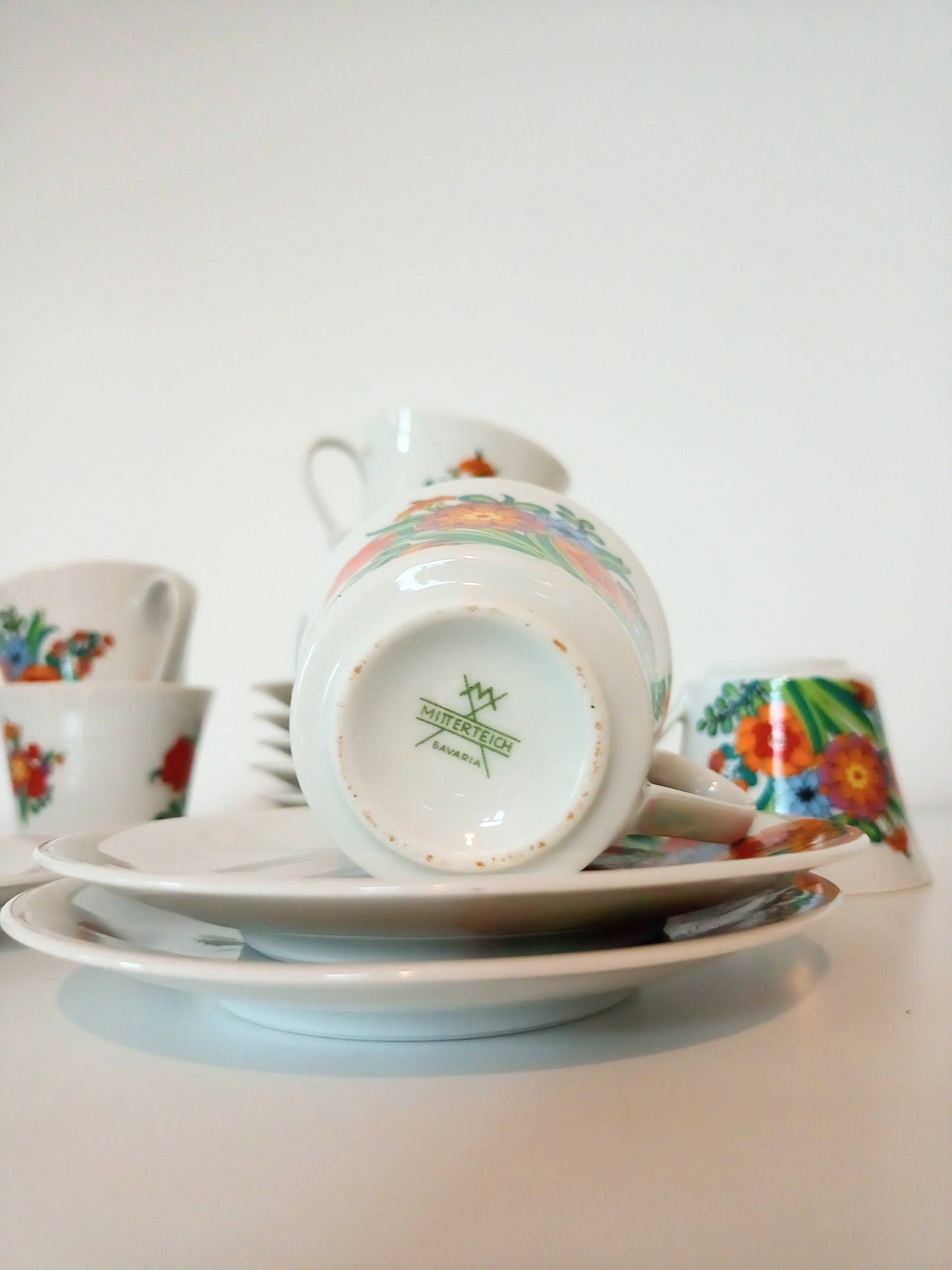 Petite tasse et sous-tasse Bavaria Mitterteich - cetaitmieuxavant