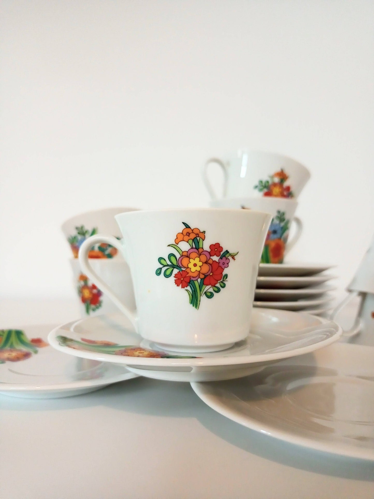 Petite tasse et sous-tasse Bavaria Mitterteich - cetaitmieuxavant