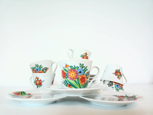 Petite tasse et sous-tasse Bavaria Mitterteich - cetaitmieuxavant