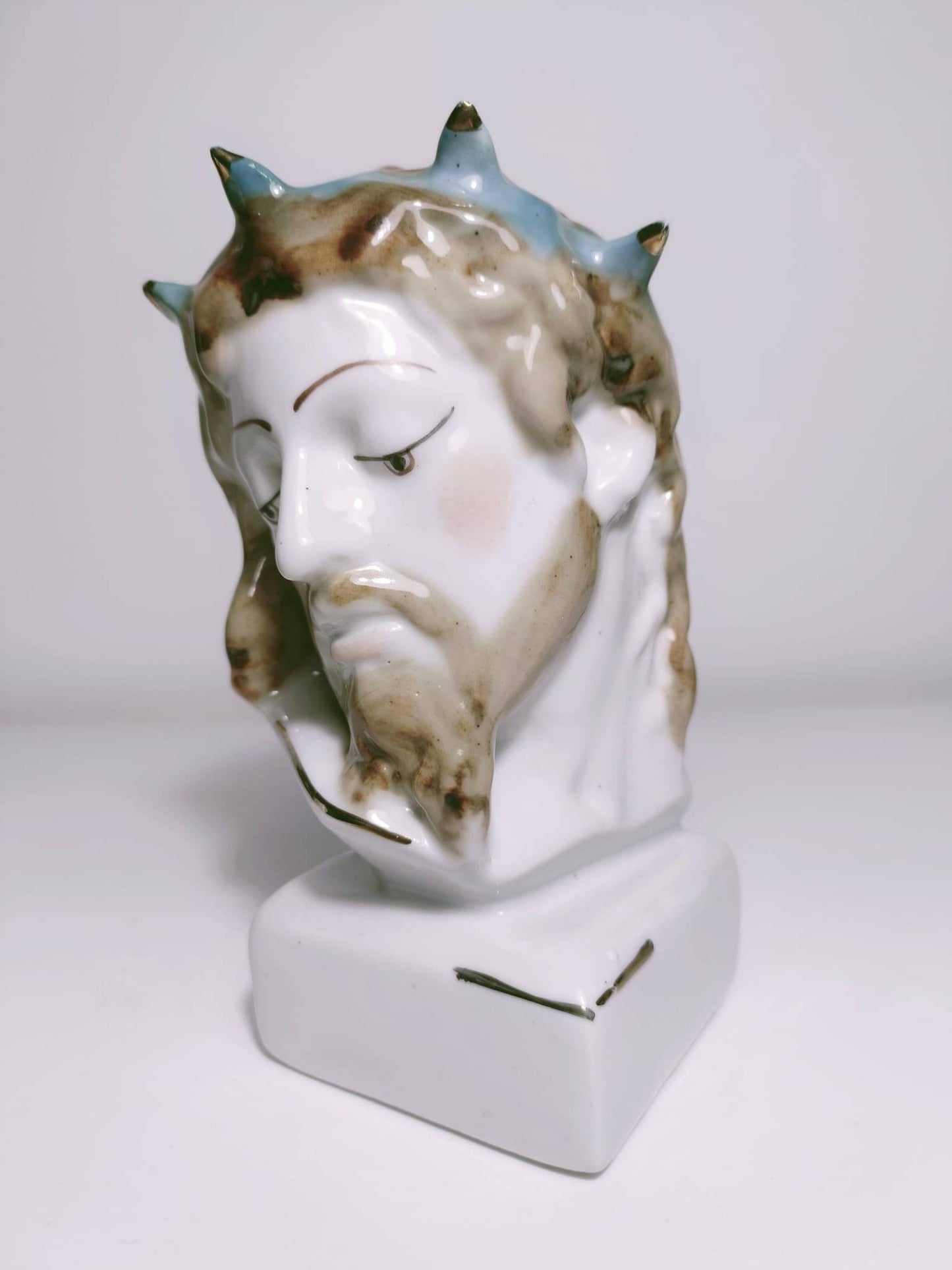 Statues visage Marie et Jésus - cetaitmieuxavant