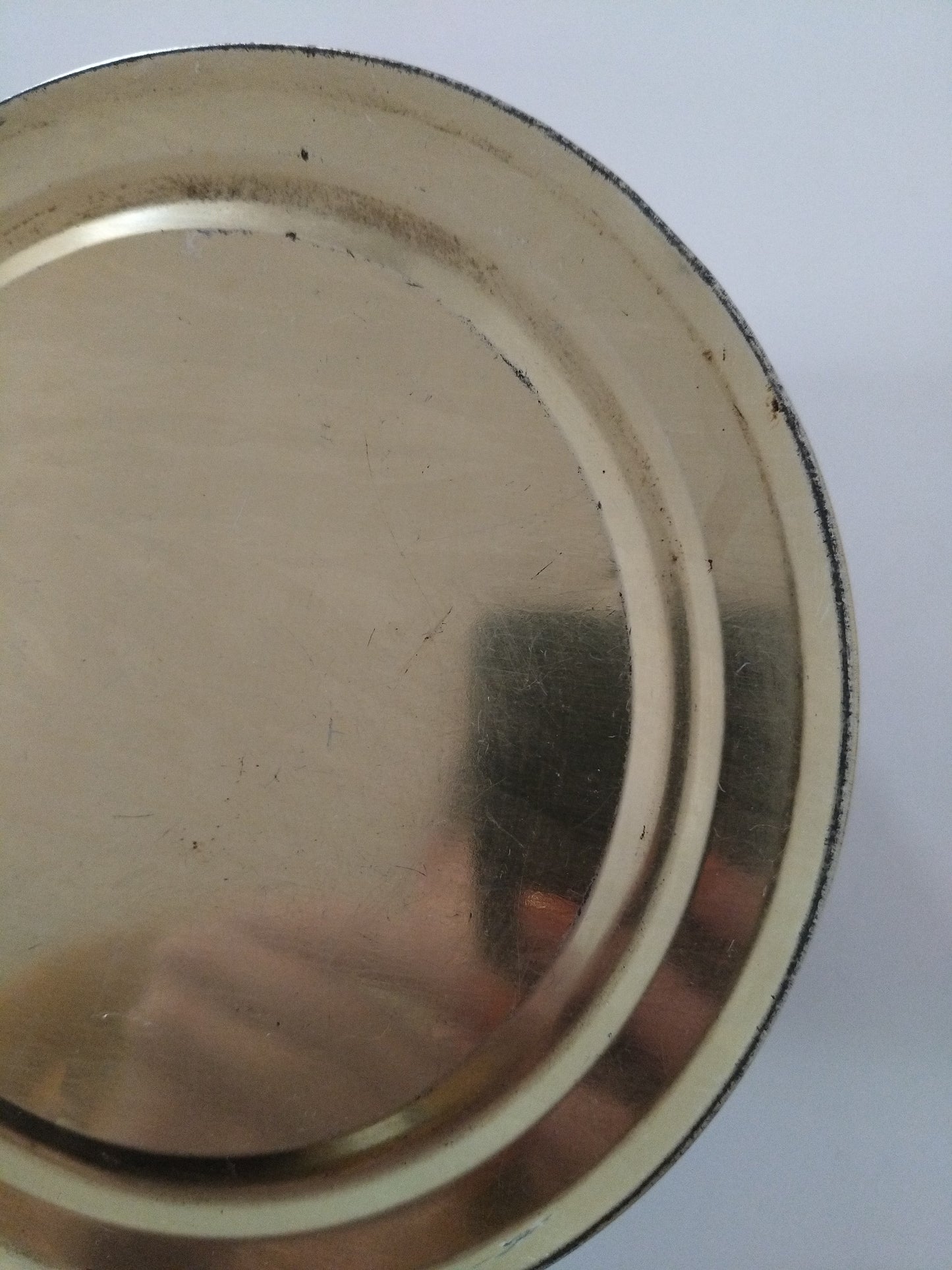Ancienne grande boîte métallique/ seau confiture Materne Namur Belgique années 50-60