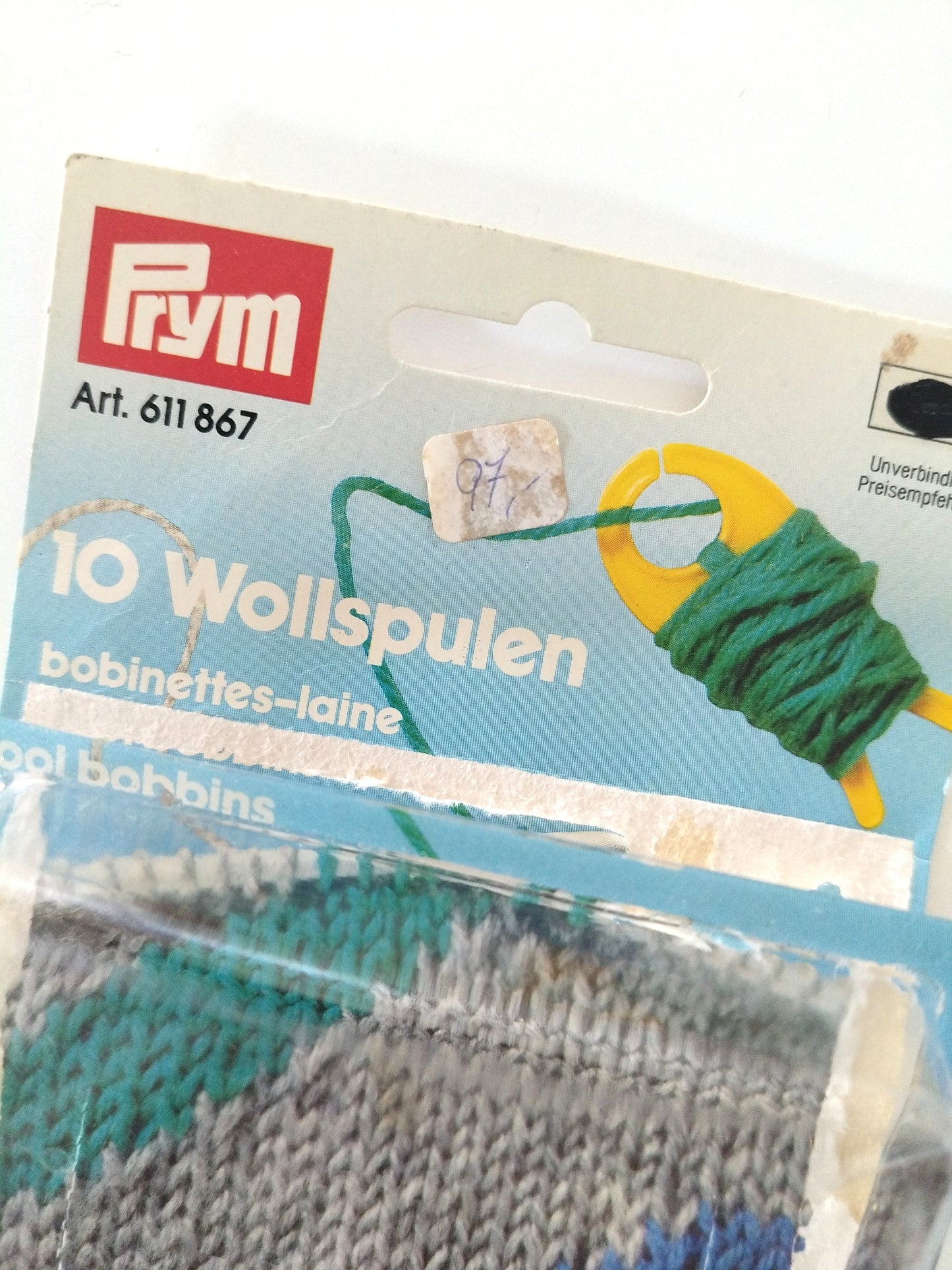 Set de 4 bobinettes/ déco murale poissons en plastique Prym (2 sets disponibles)