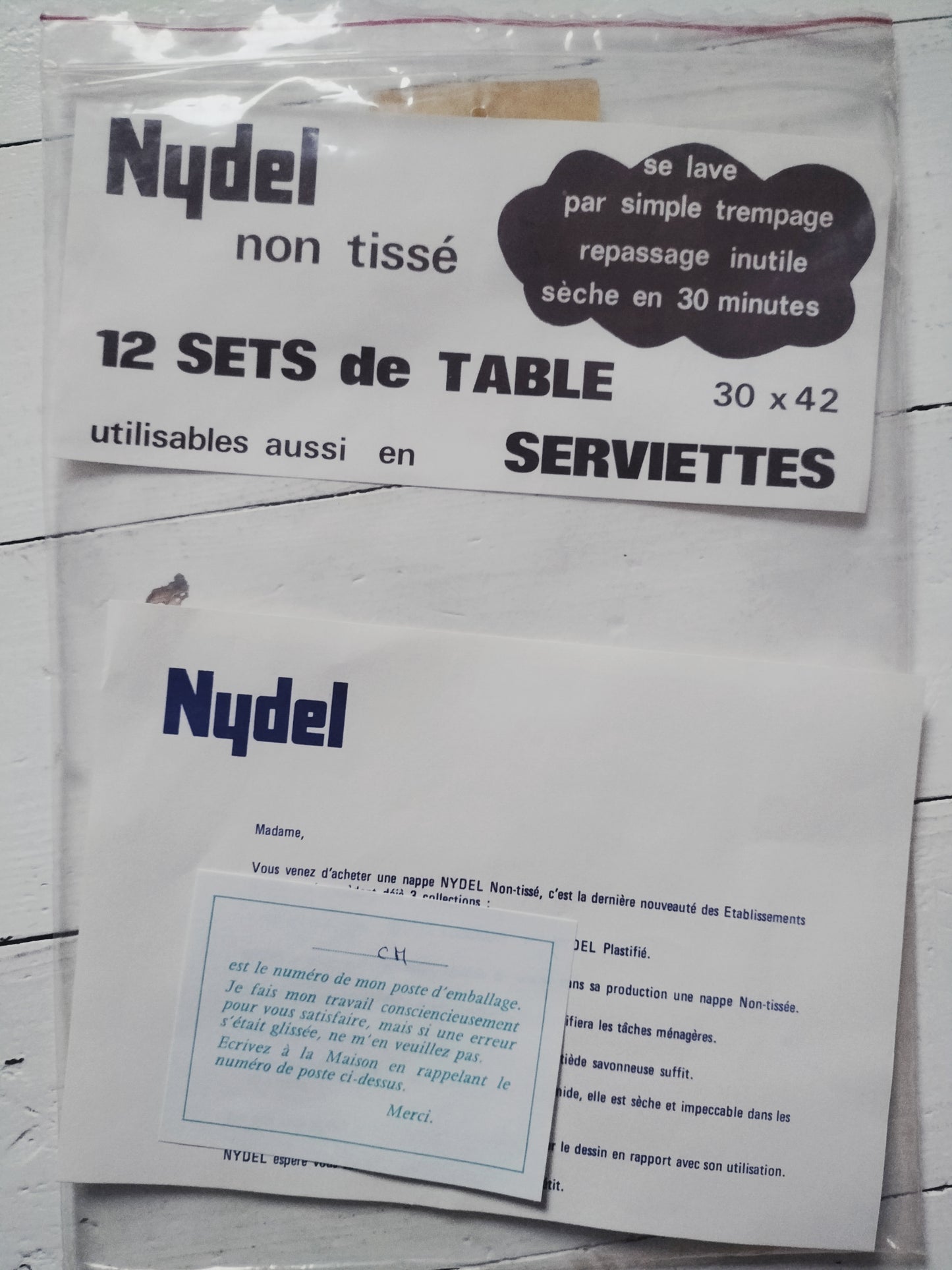 Duo de sets de table/ serviettes Nydel