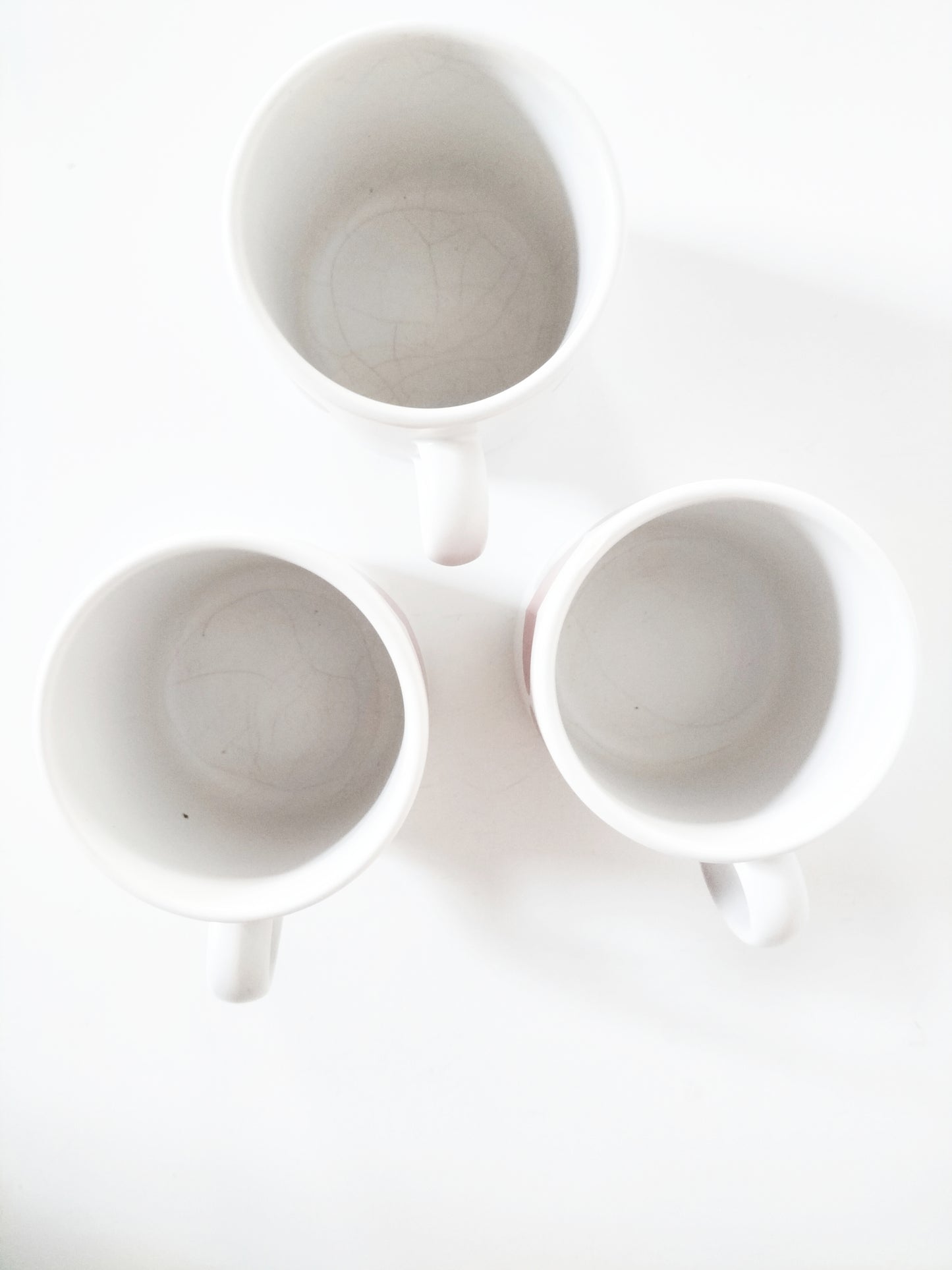 3 tasses décor coeurs de